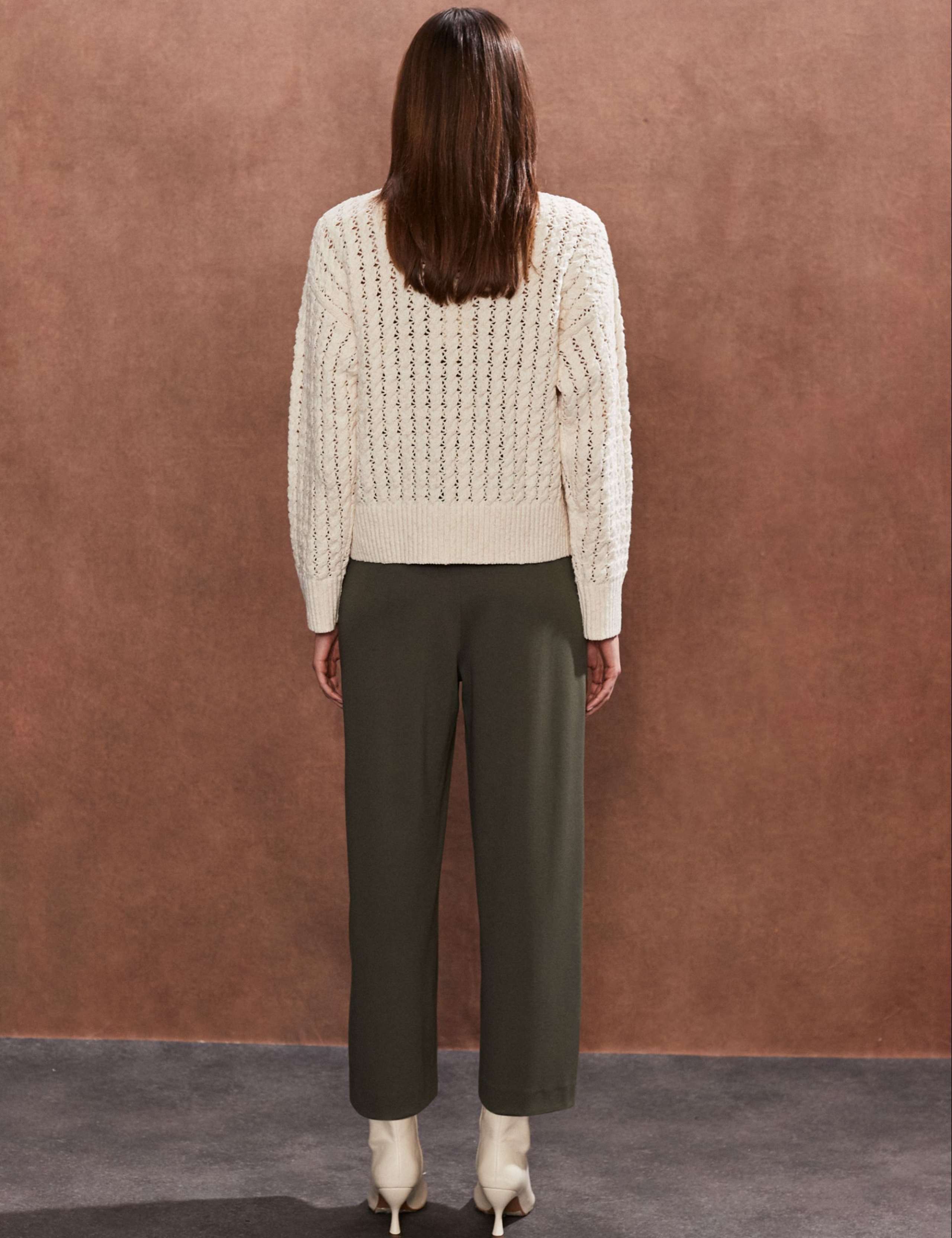 Twill Straight Leg Culottes 3 of 4