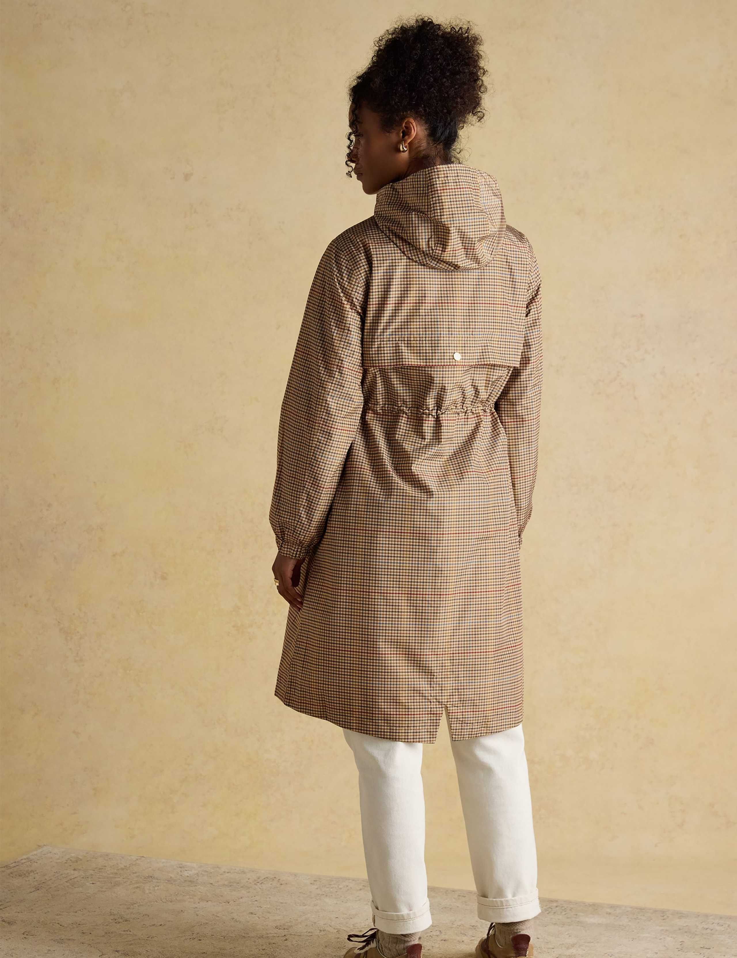 Checked Packaway Longline Raincoat 4 of 11