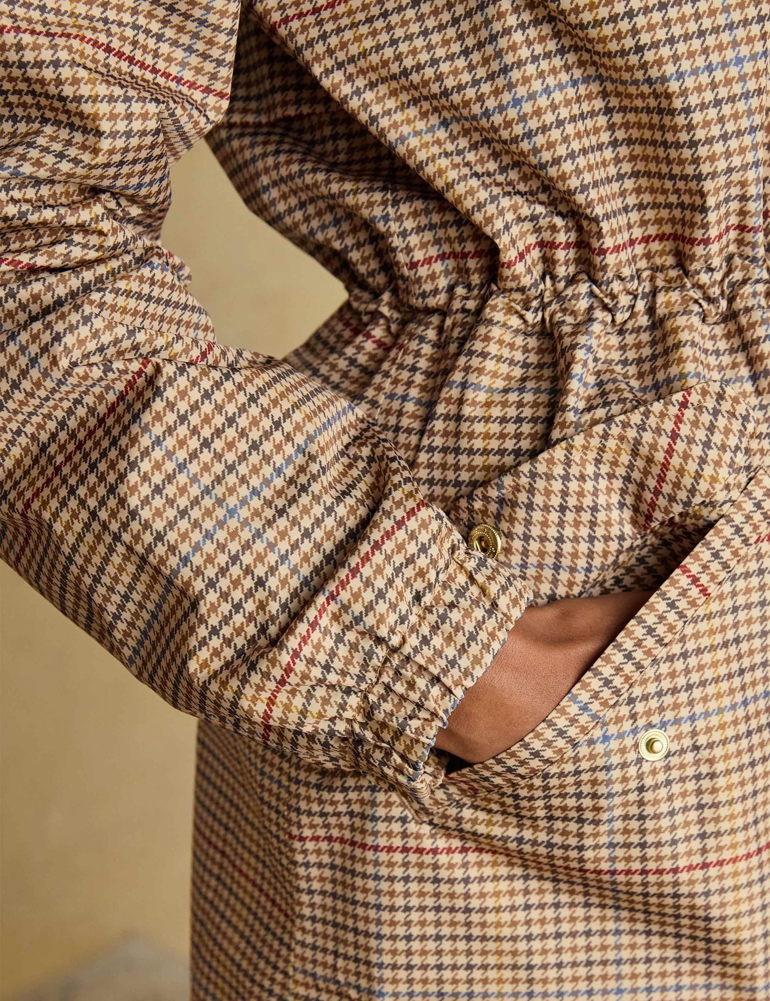 Checked Packaway Longline Raincoat 8 of 11