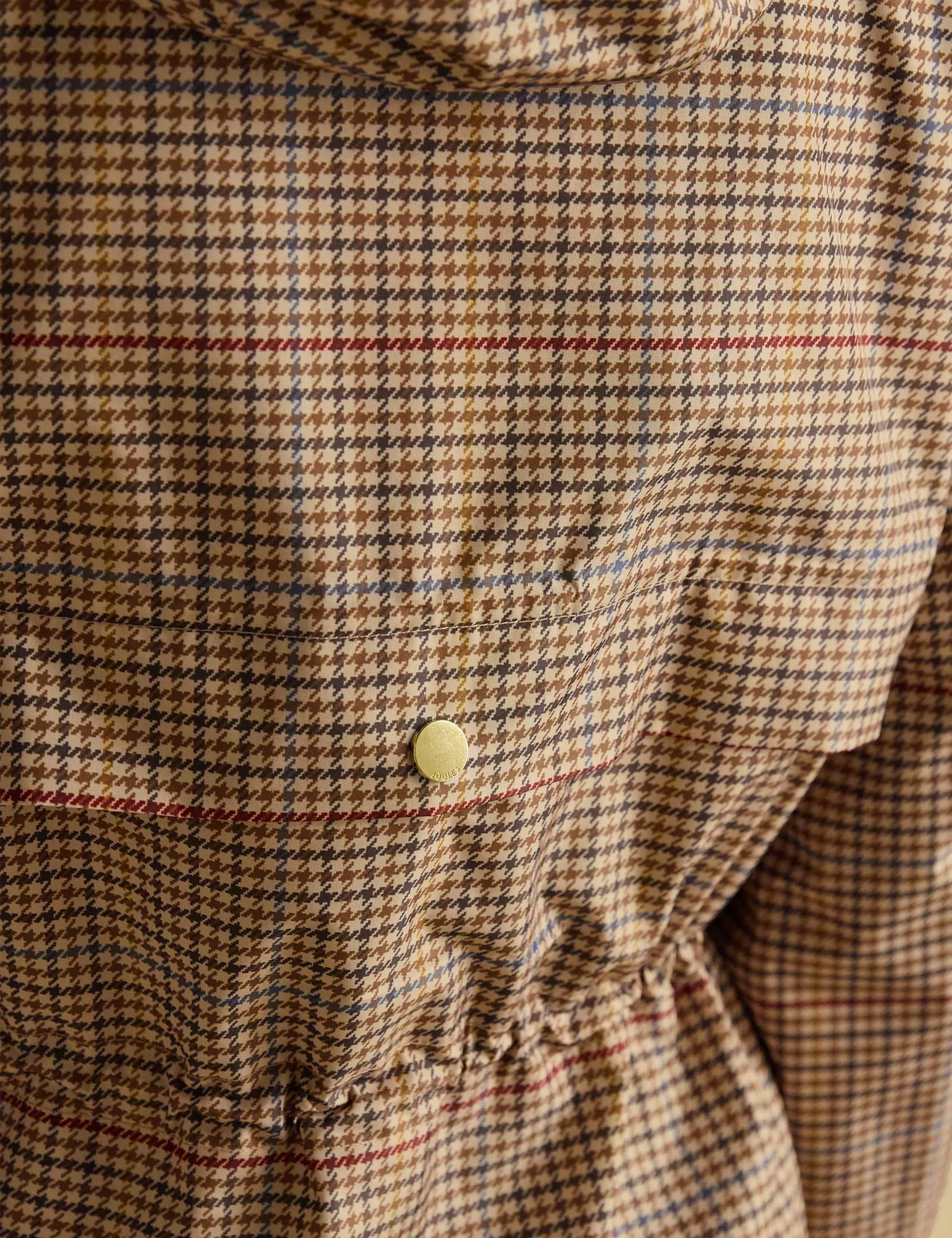 Checked Packaway Longline Raincoat 9 of 11