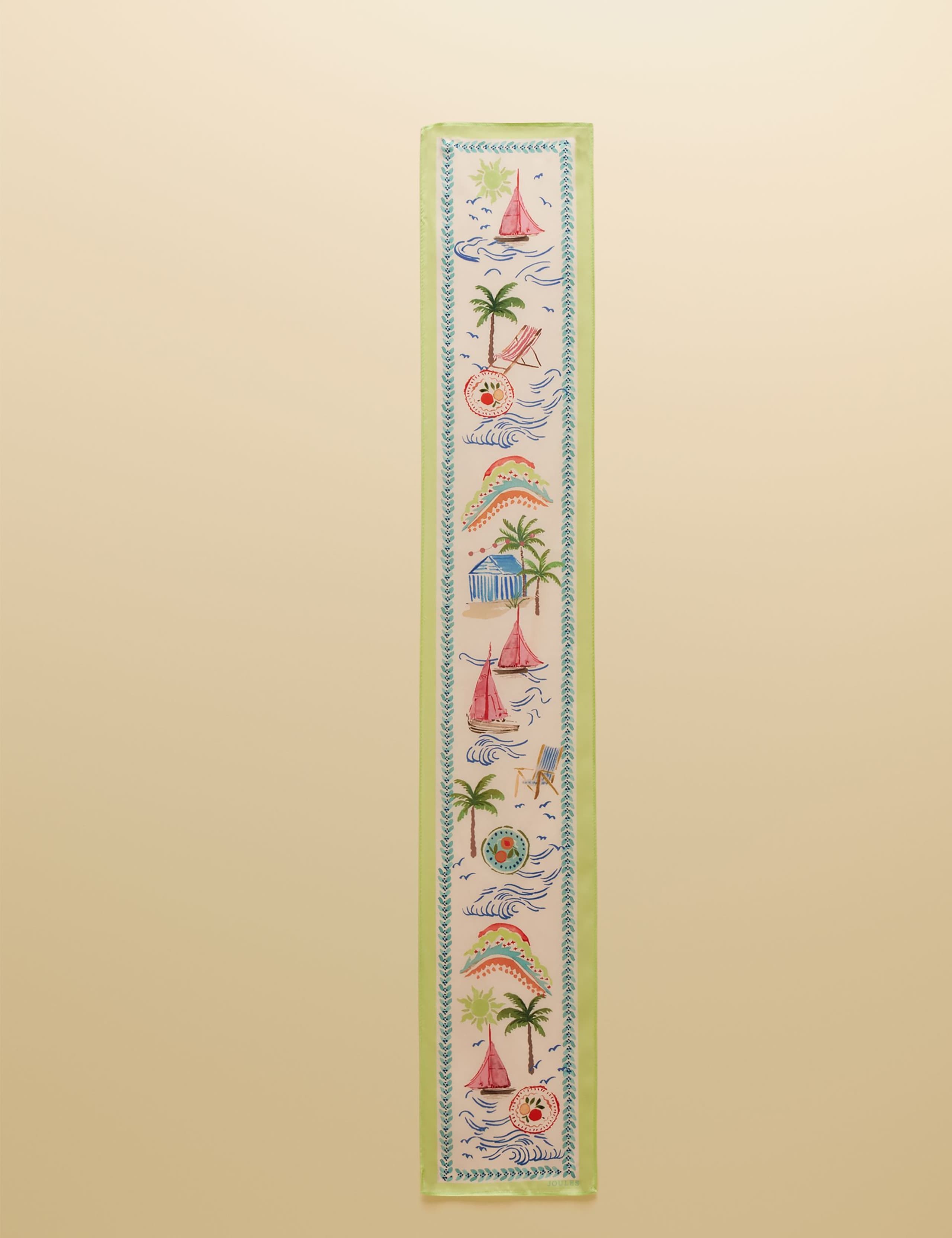 Pure Silk Woven Printed Skinny Scarf 2 of 7