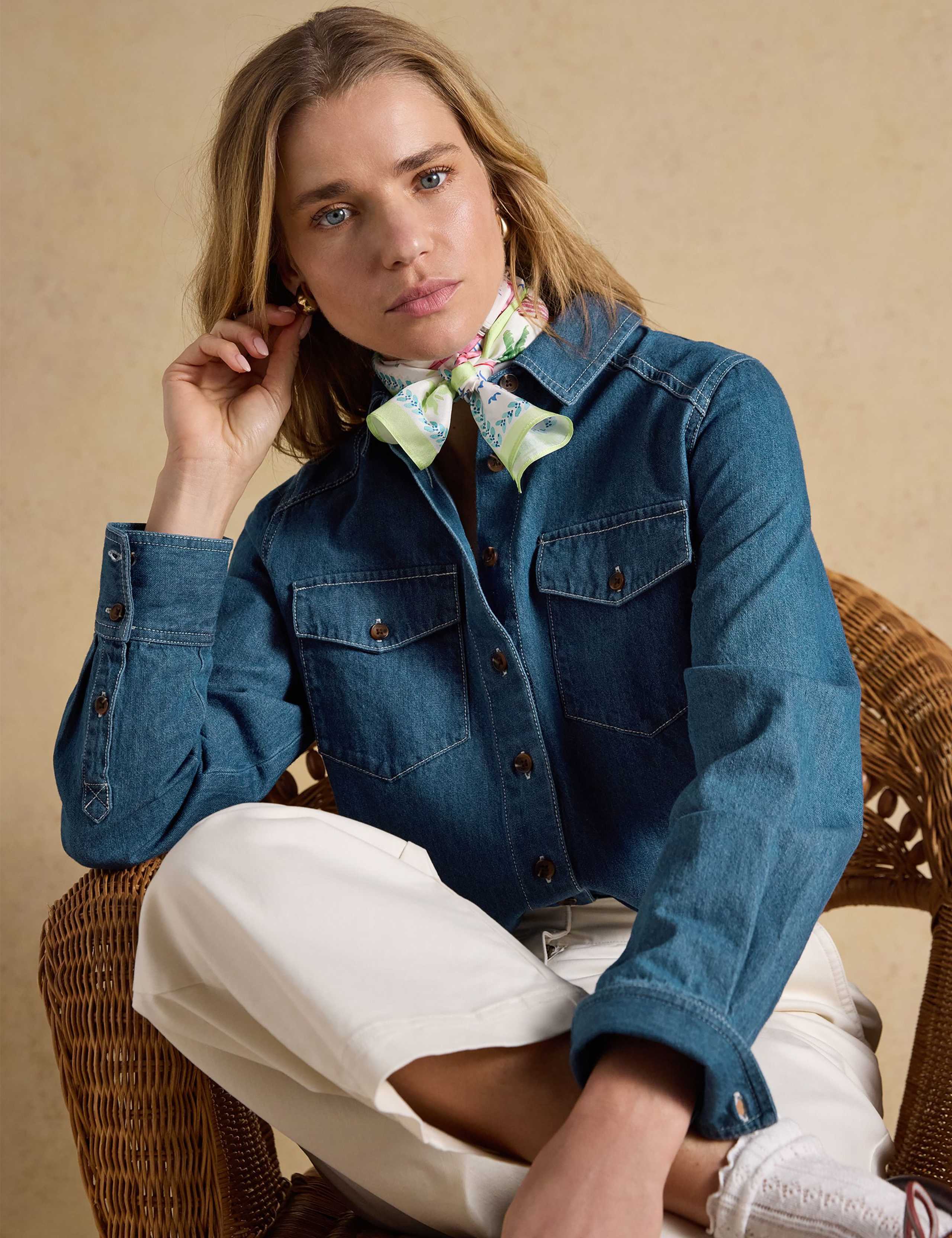 Pure Silk Woven Printed Skinny Scarf 4 of 7