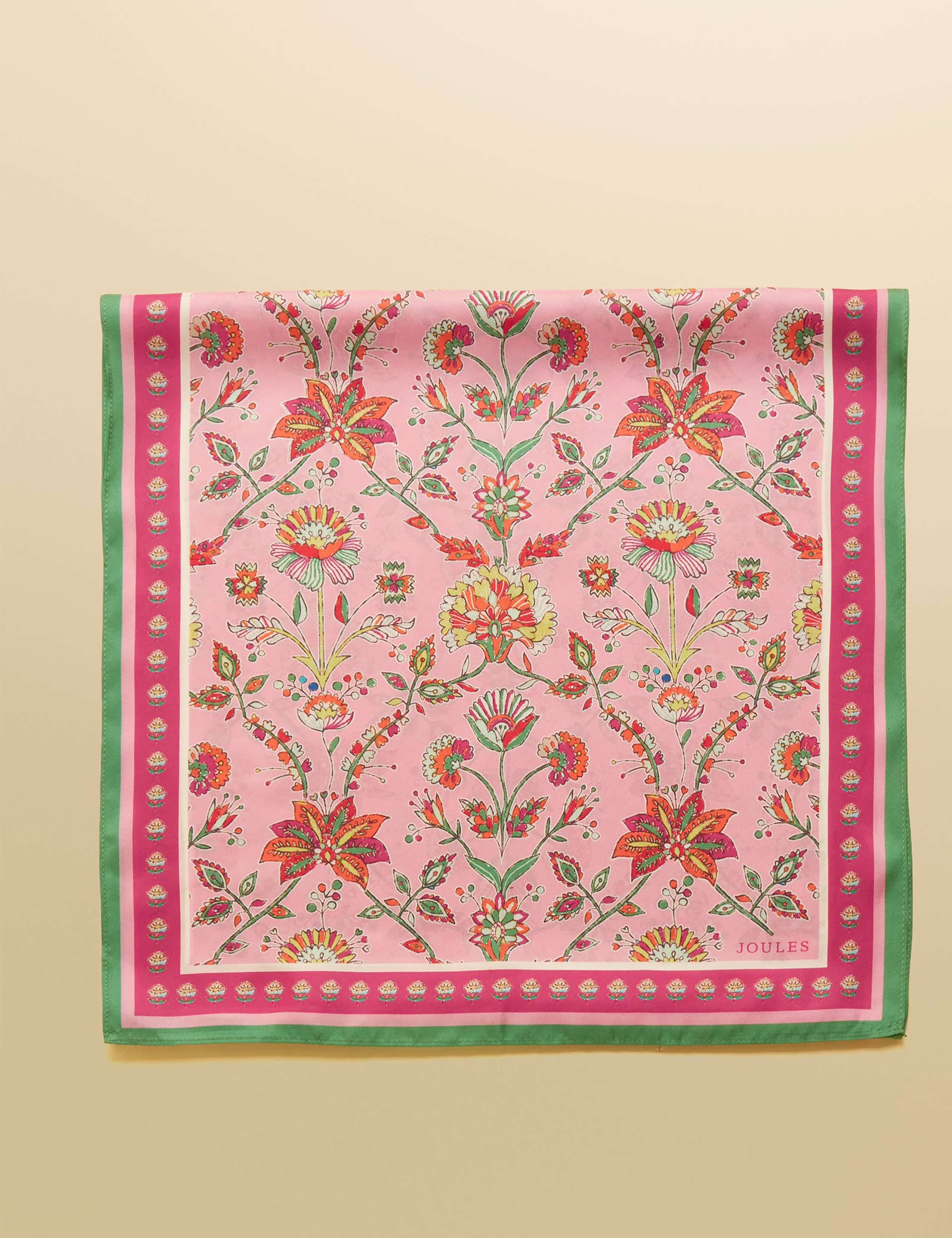 Pure Silk Woven Floral Scarf 3 of 8