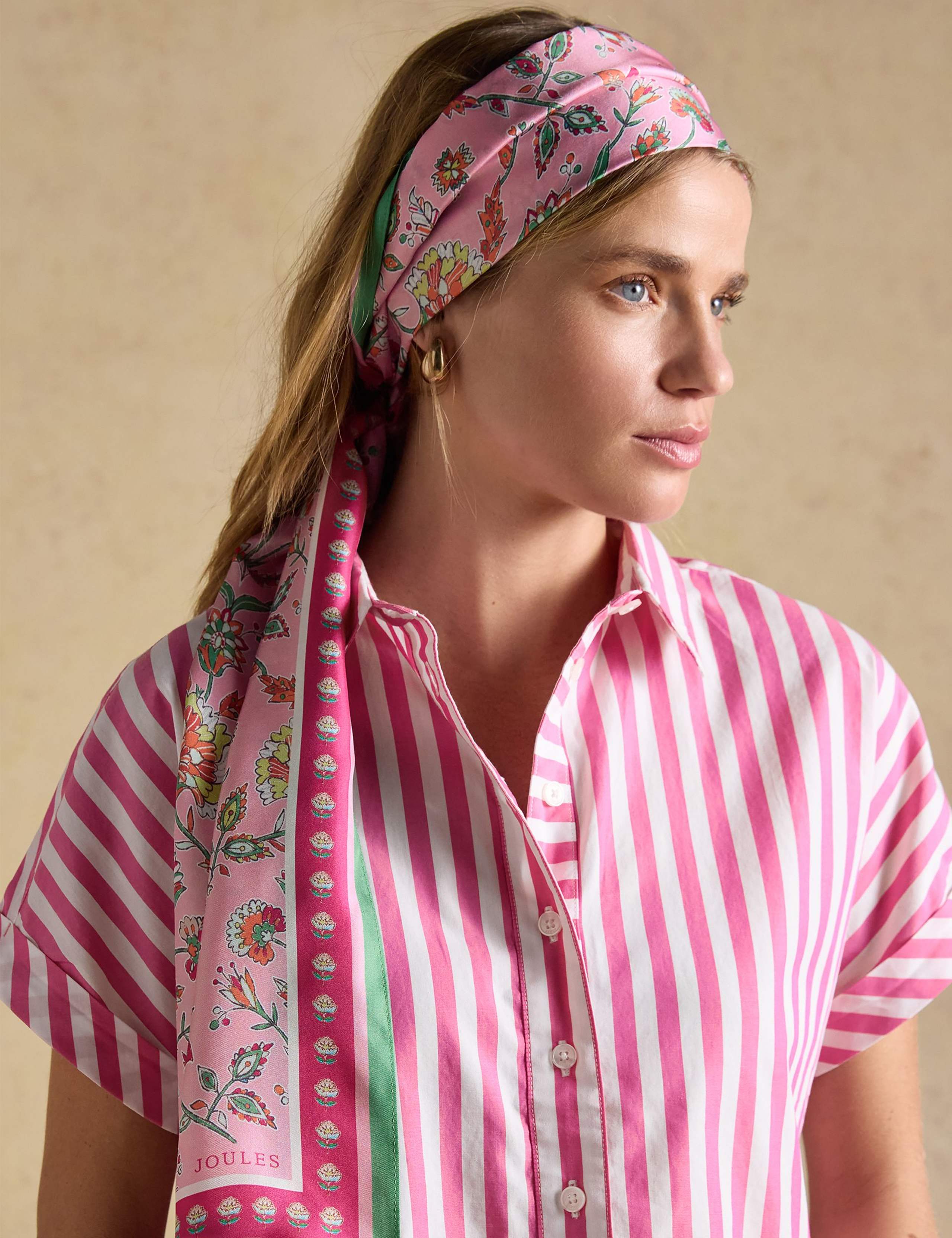 Pure Silk Woven Floral Scarf 7 of 8