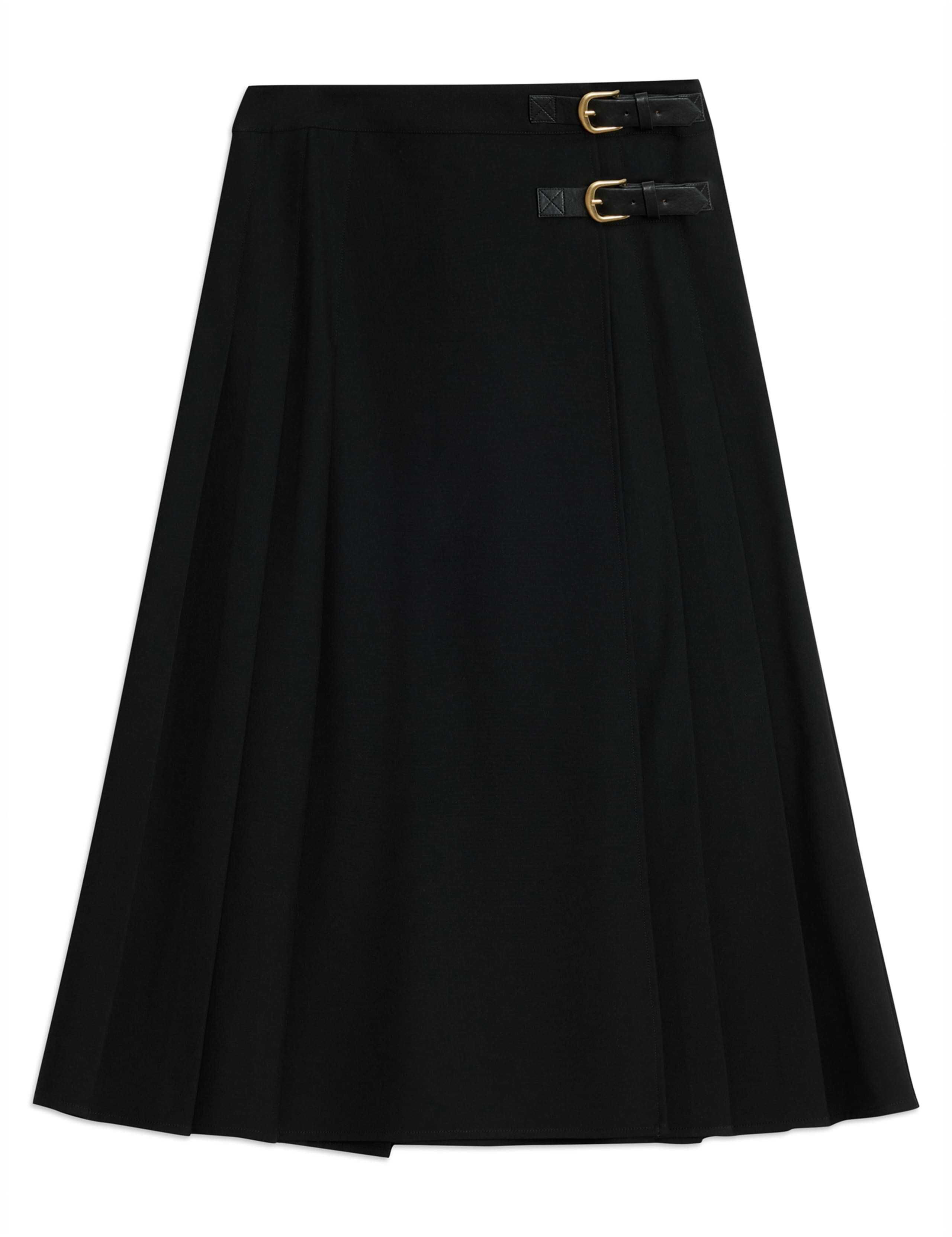 Pleated Midi A-Line Skirt 2 of 5