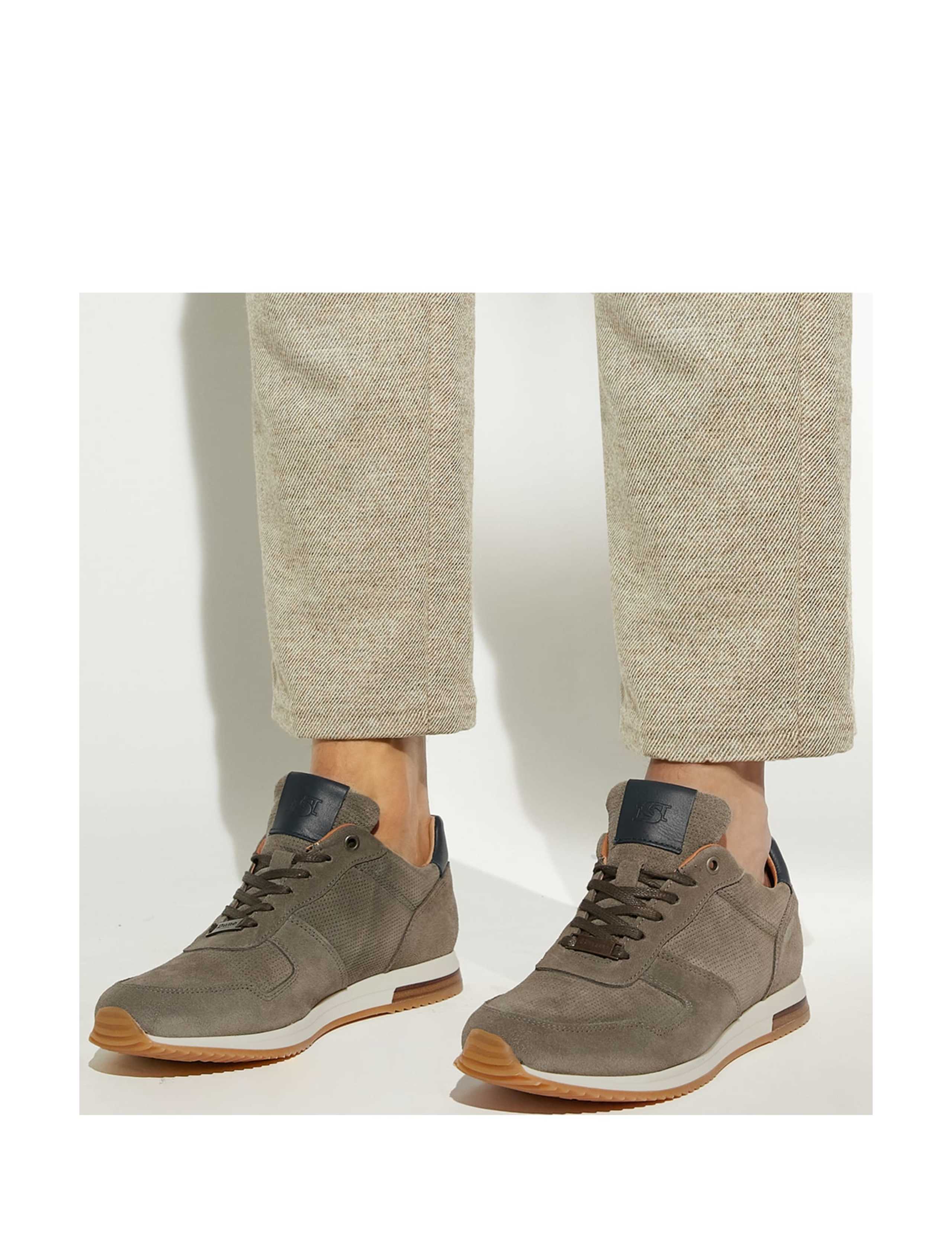 Suede Lace Up Trainers 4 of 6