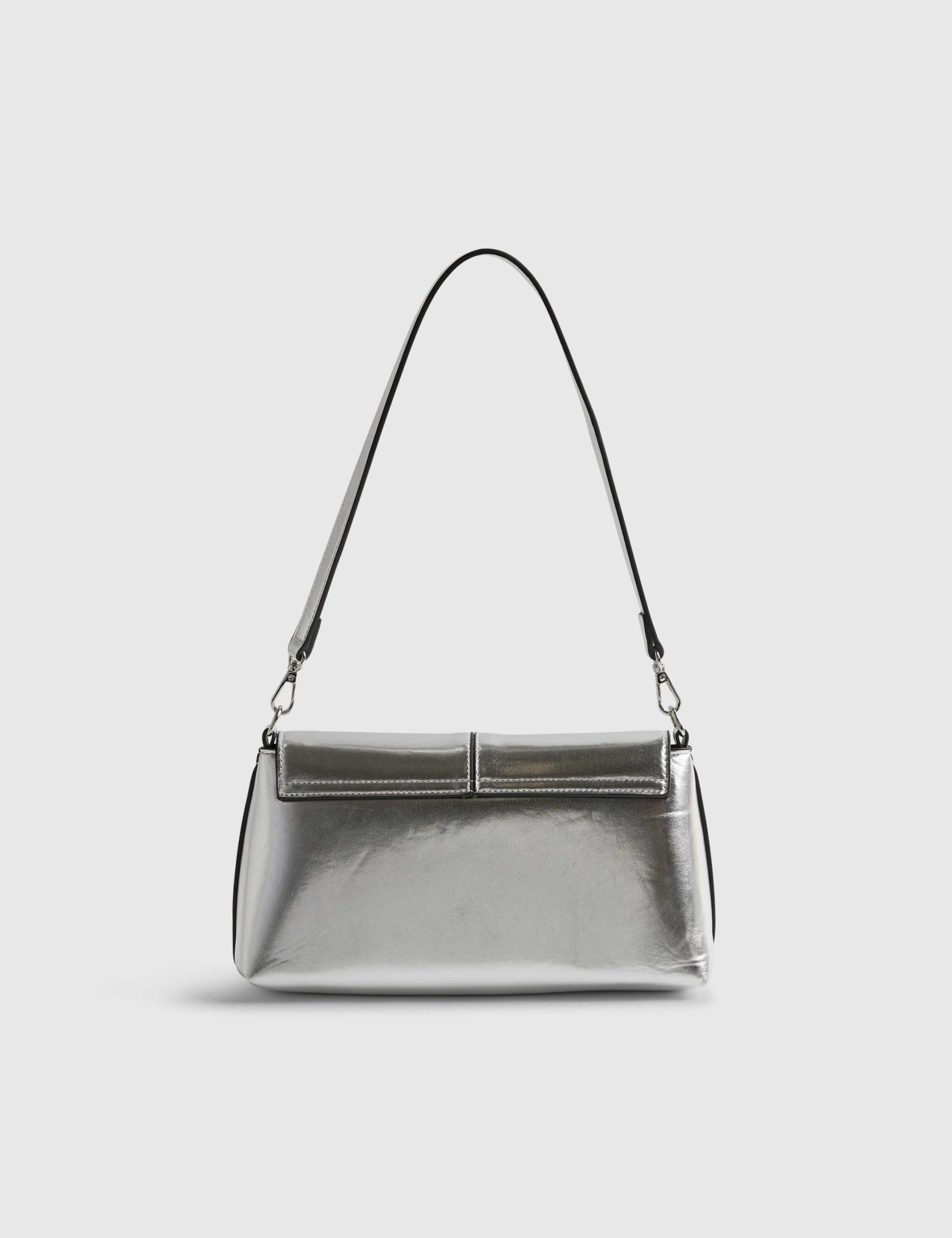 Metallic Bar Front Clutch Bag 2 of 4