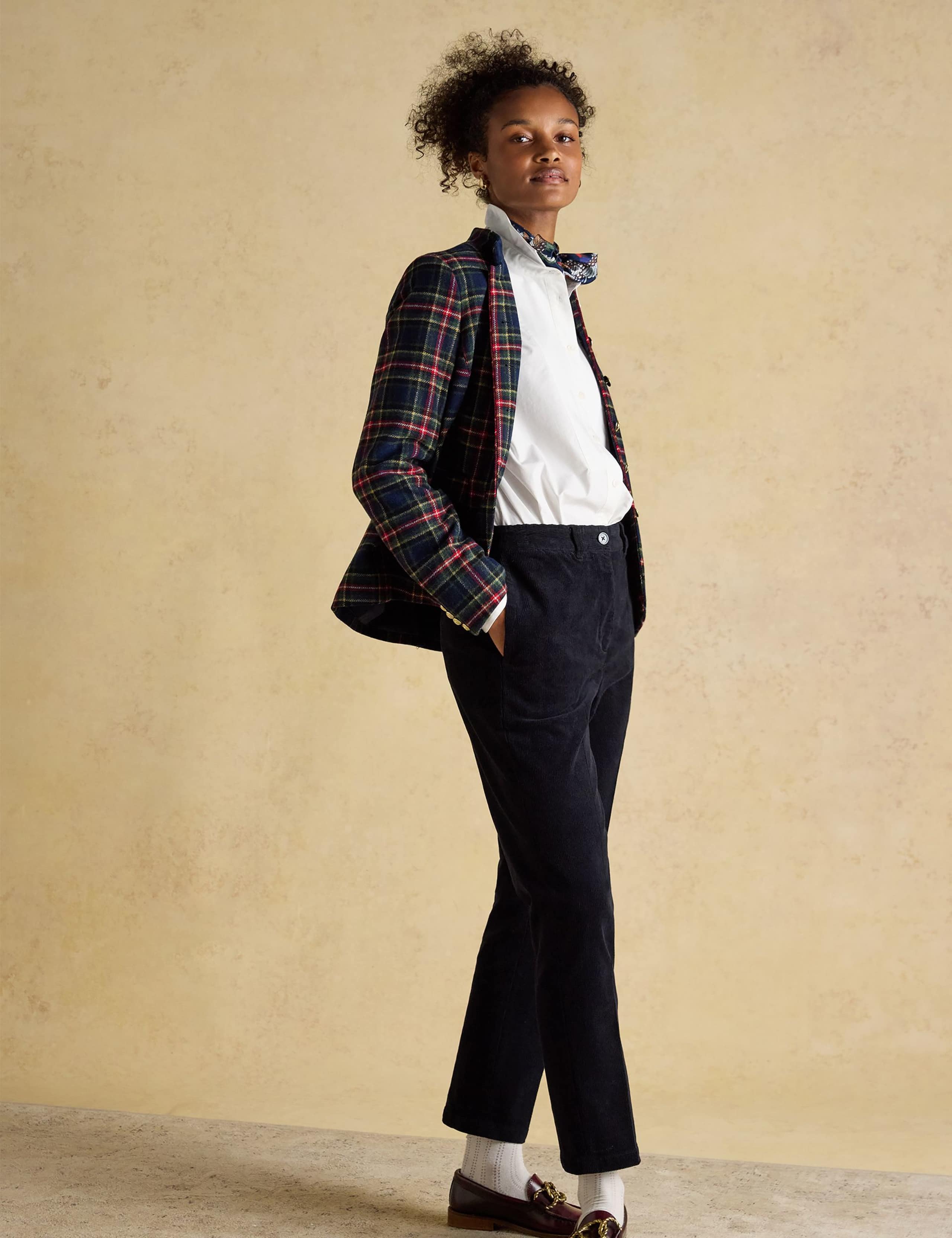 Cotton Rich Cord Ankle Grazer Trousers 3 of 6