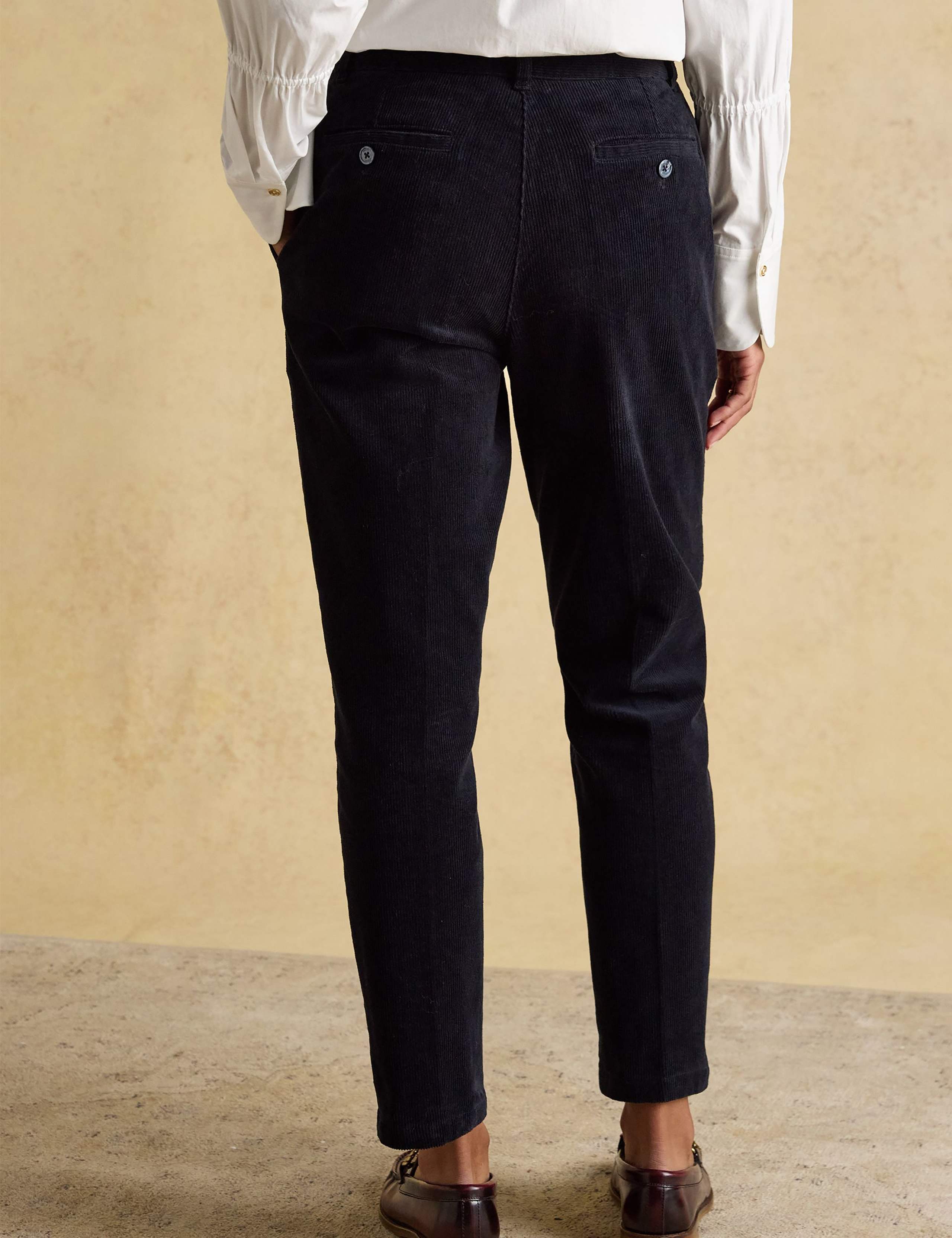 Cotton Rich Cord Ankle Grazer Trousers 4 of 6