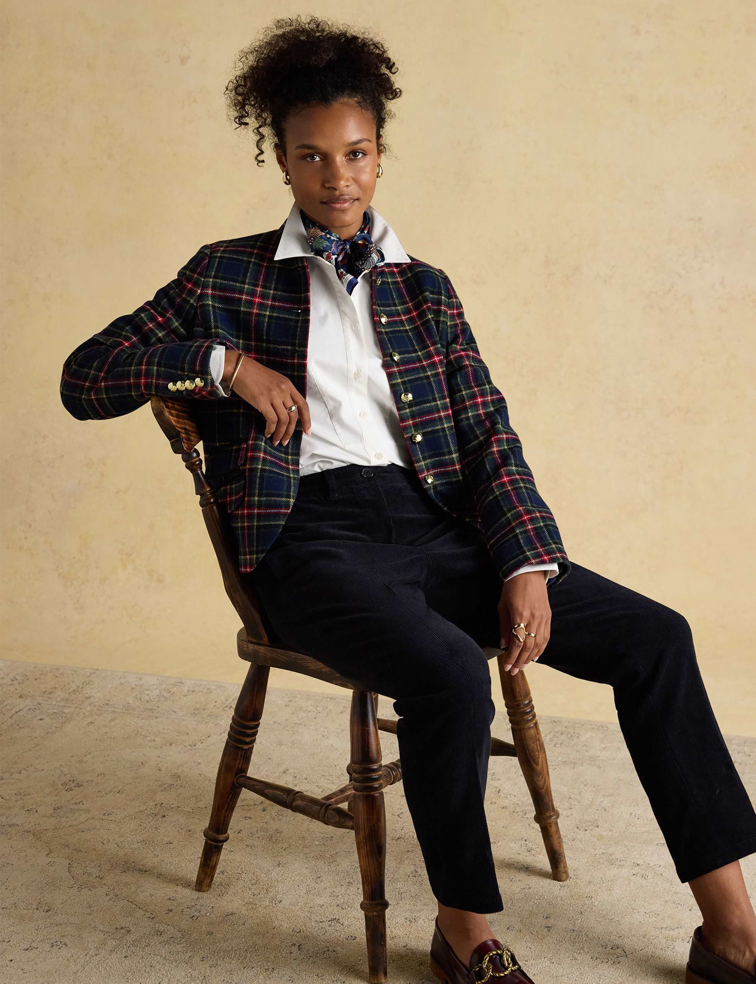 Cotton Rich Cord Ankle Grazer Trousers 5 of 6