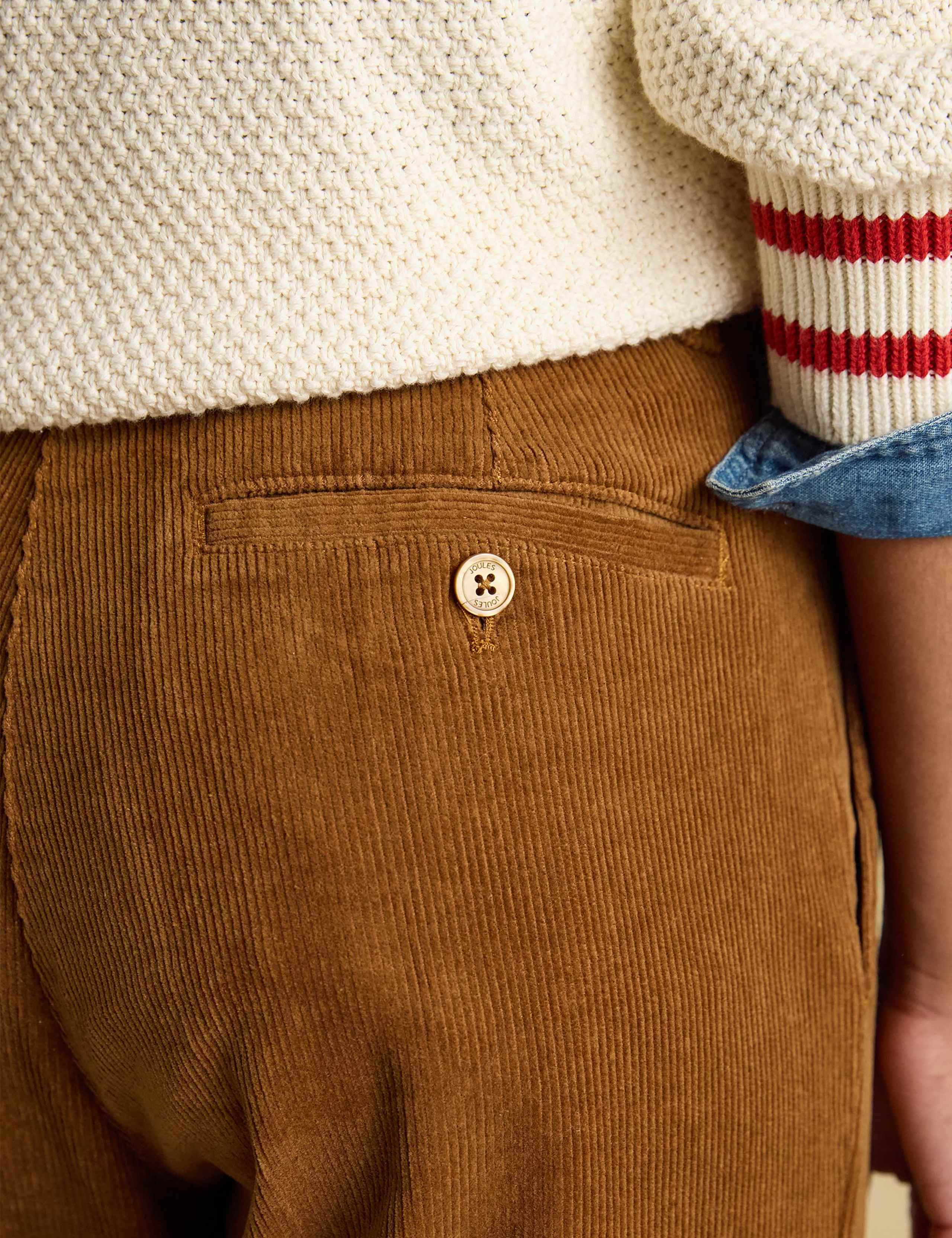 Cotton Rich Cord Ankle Grazer Trousers 4 of 7