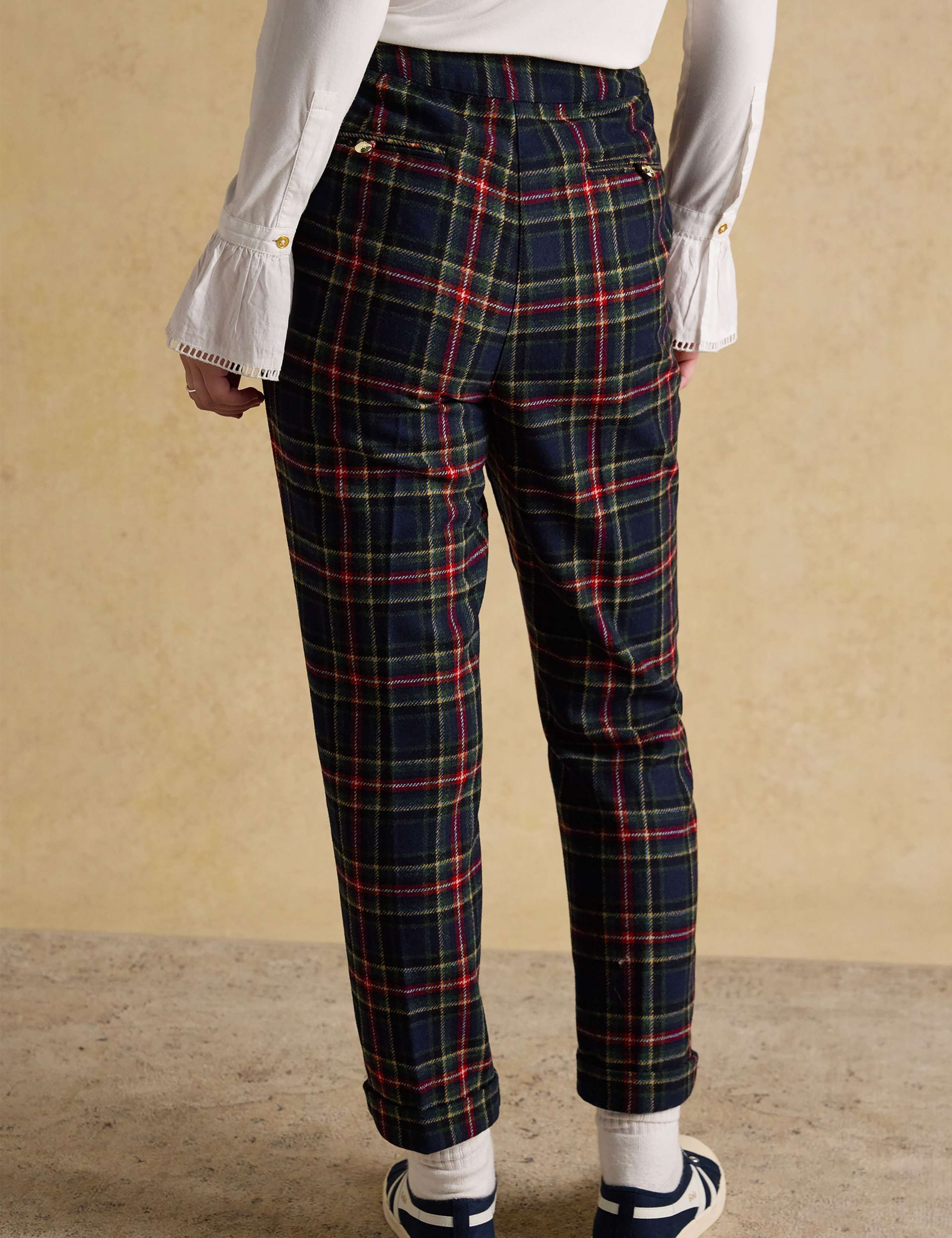 Wool Rich Checked Tapered Trousers 5 of 8