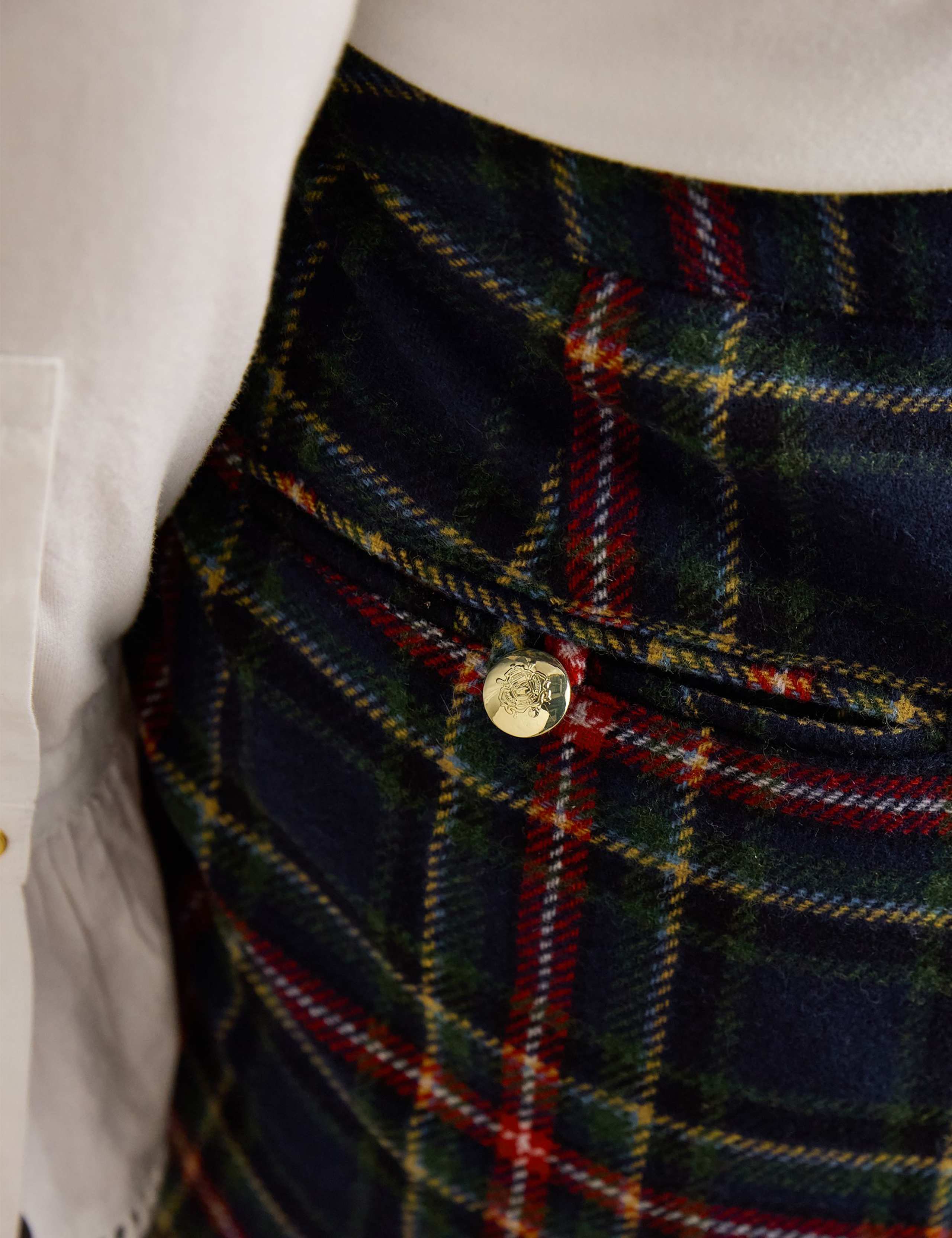 Wool Rich Checked Tapered Trousers 6 of 8