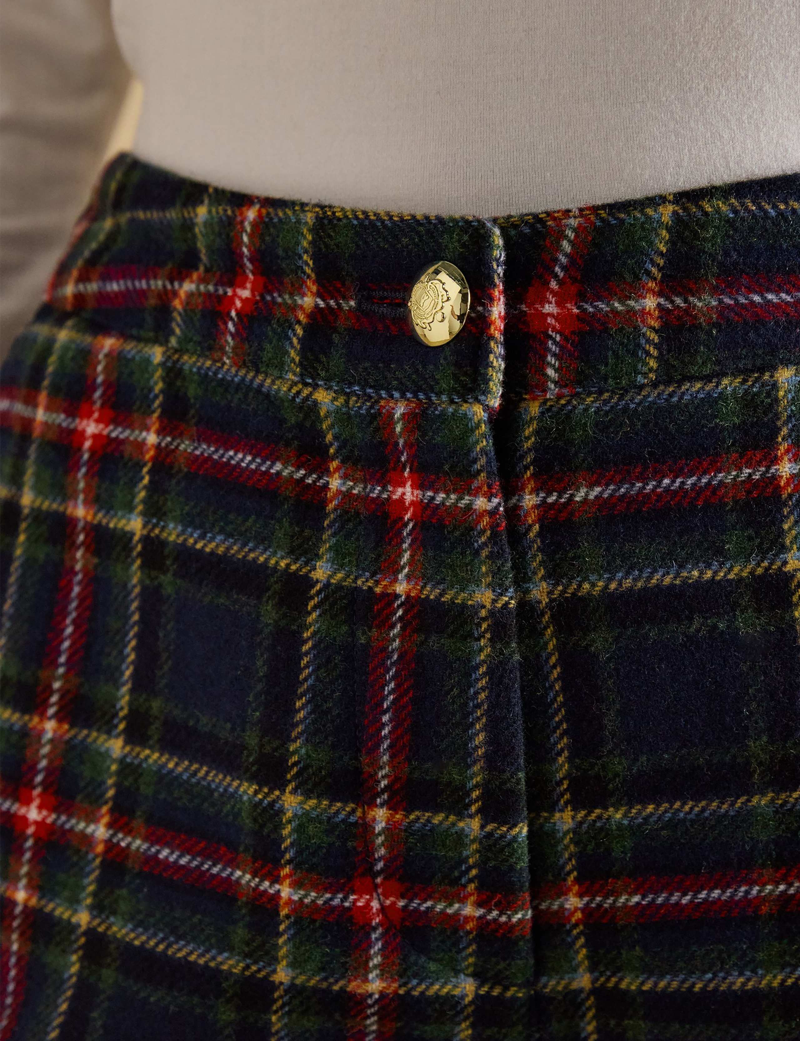 Wool Rich Checked Tapered Trousers 8 of 8