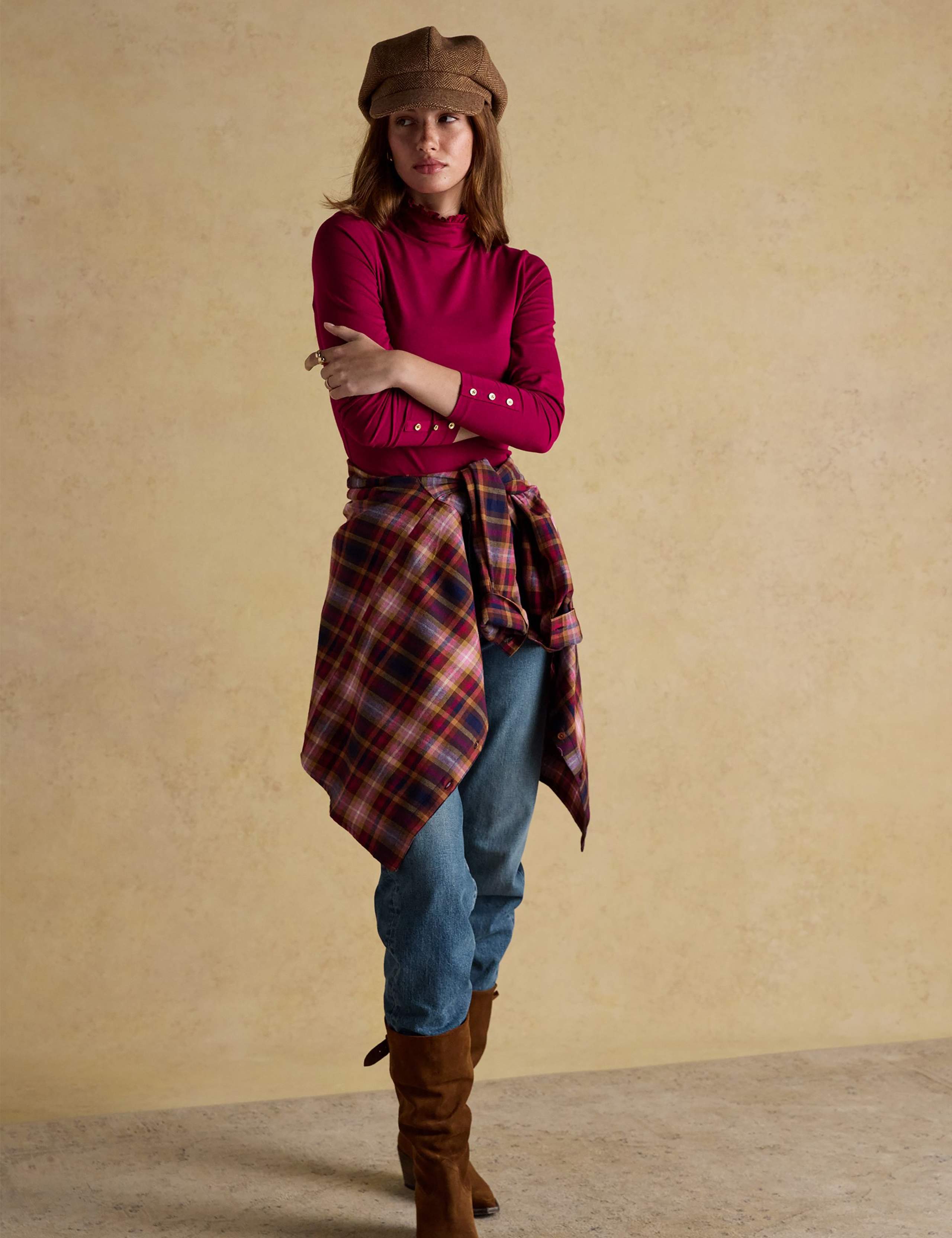 Jersey Frill Neck Top 4 of 5