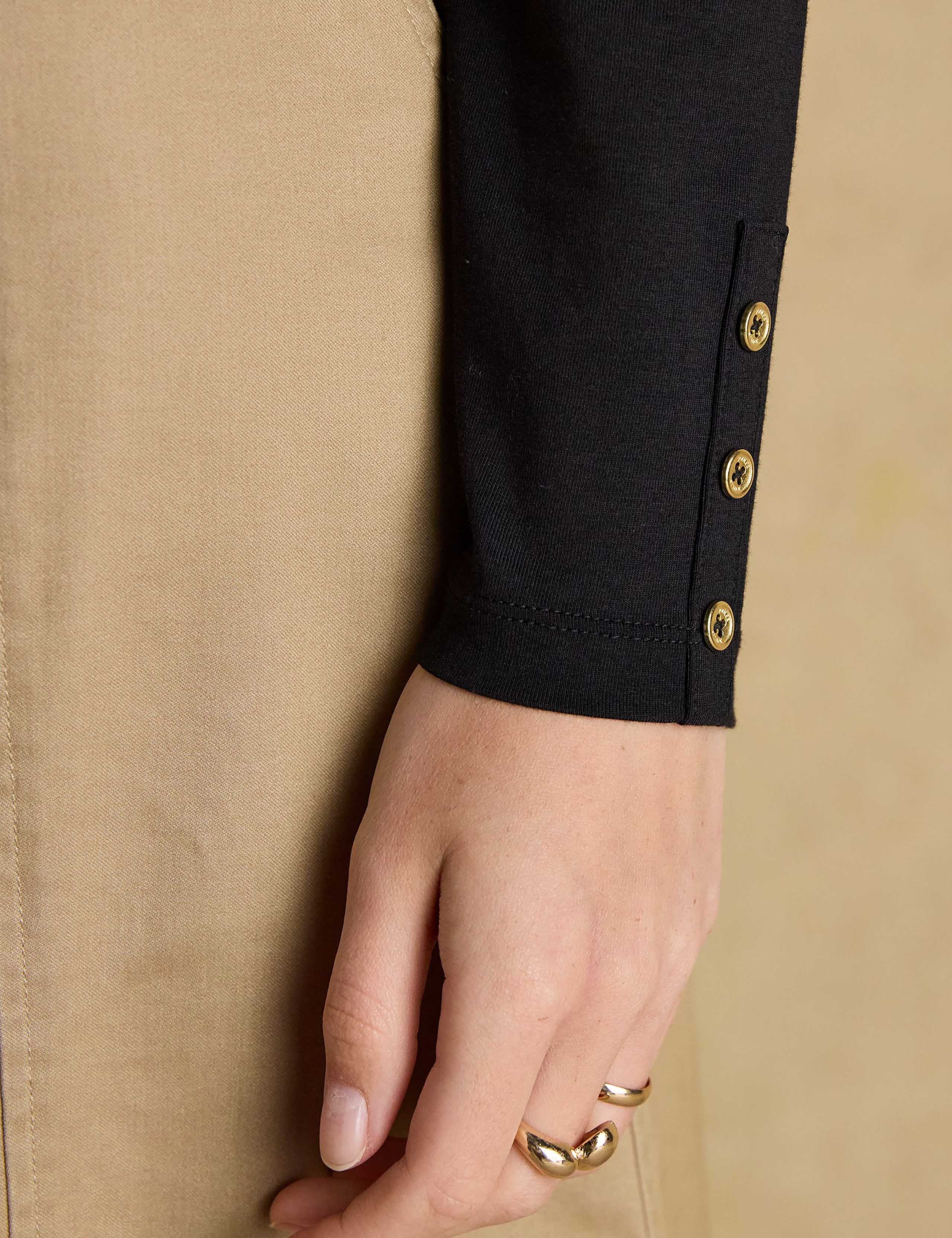 Jersey Frill Neck Top 5 of 5