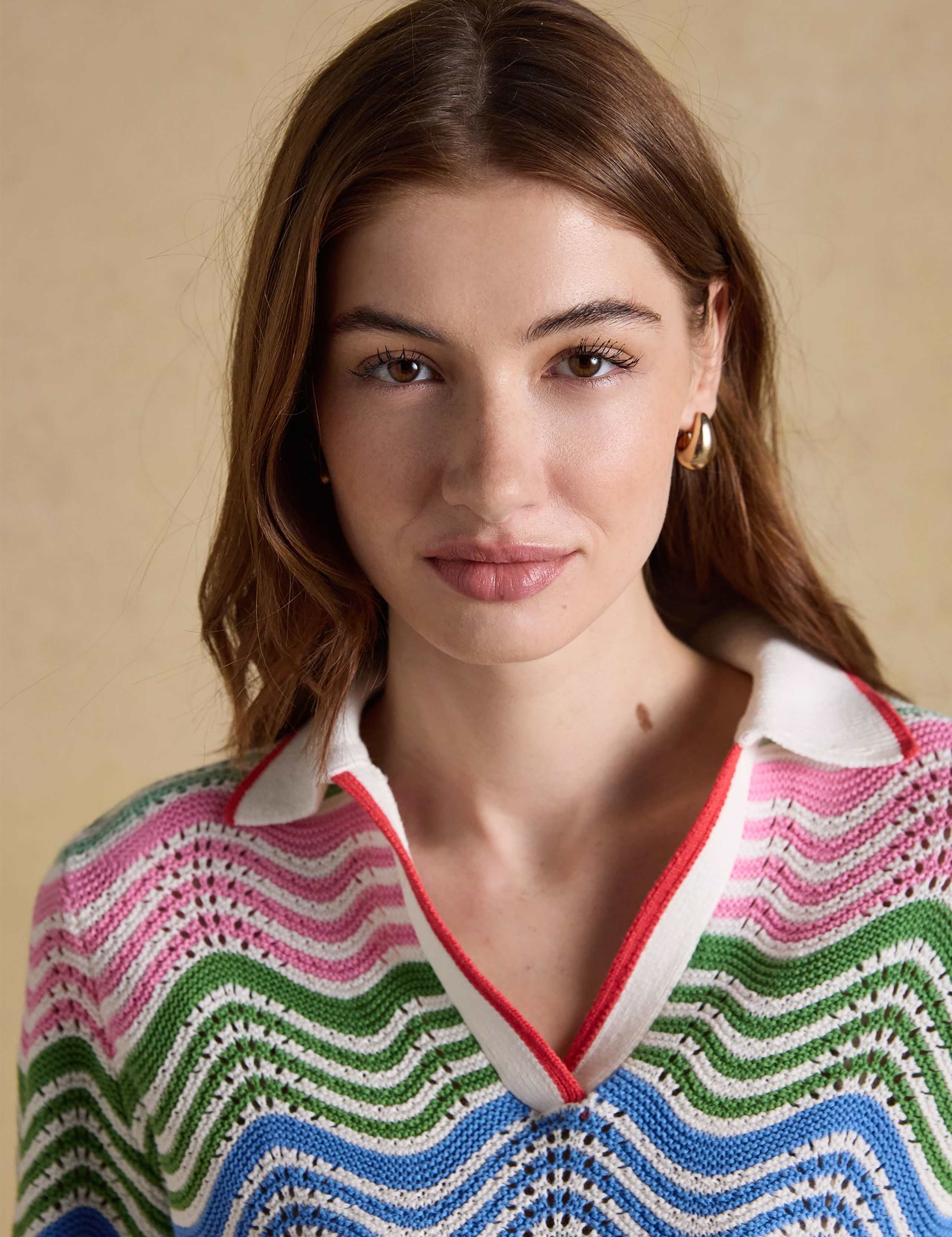 Pure Cotton Knitted Wave Stitch Top 7 of 9