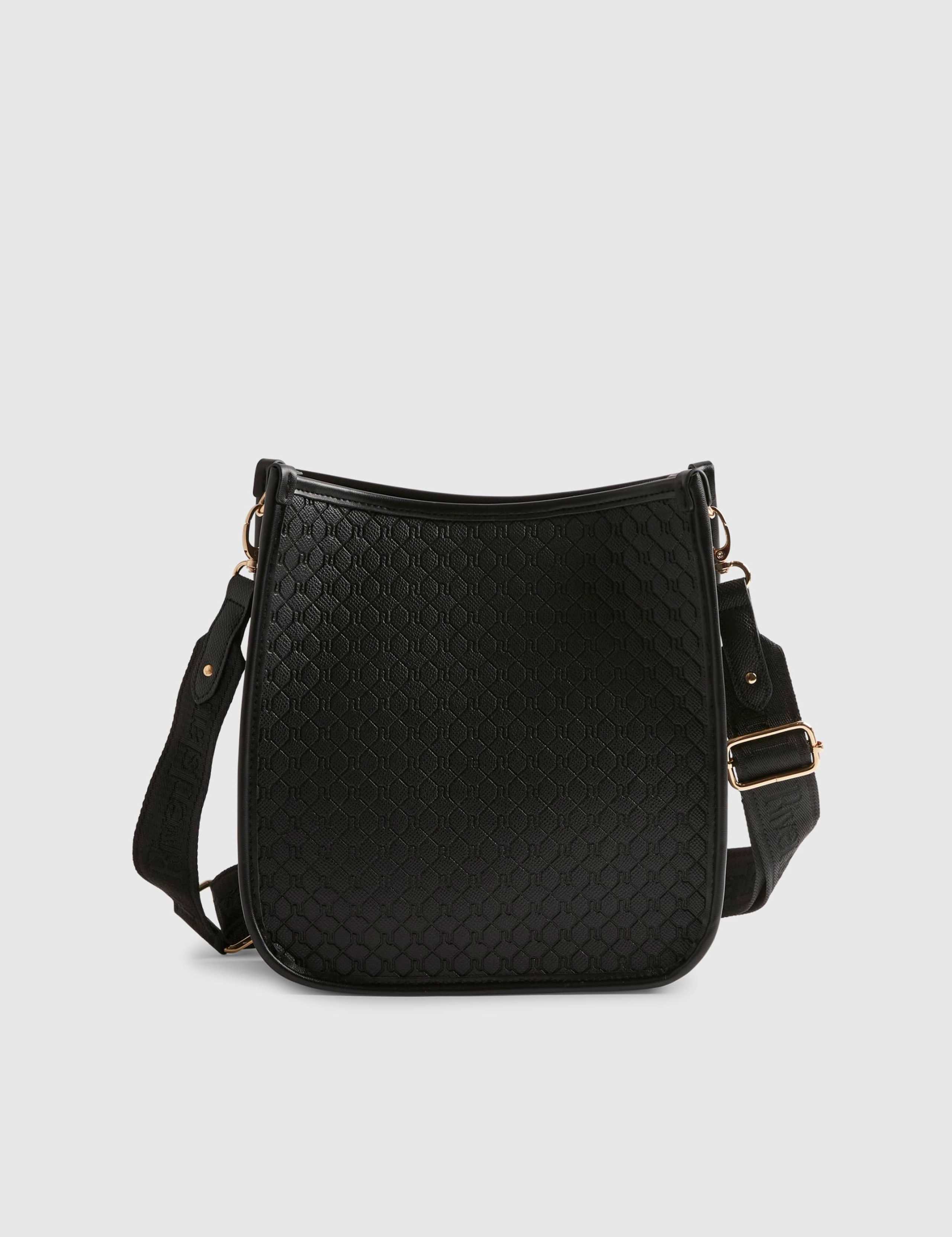 Faux Leather Embossed Messenger Bag 3 of 4