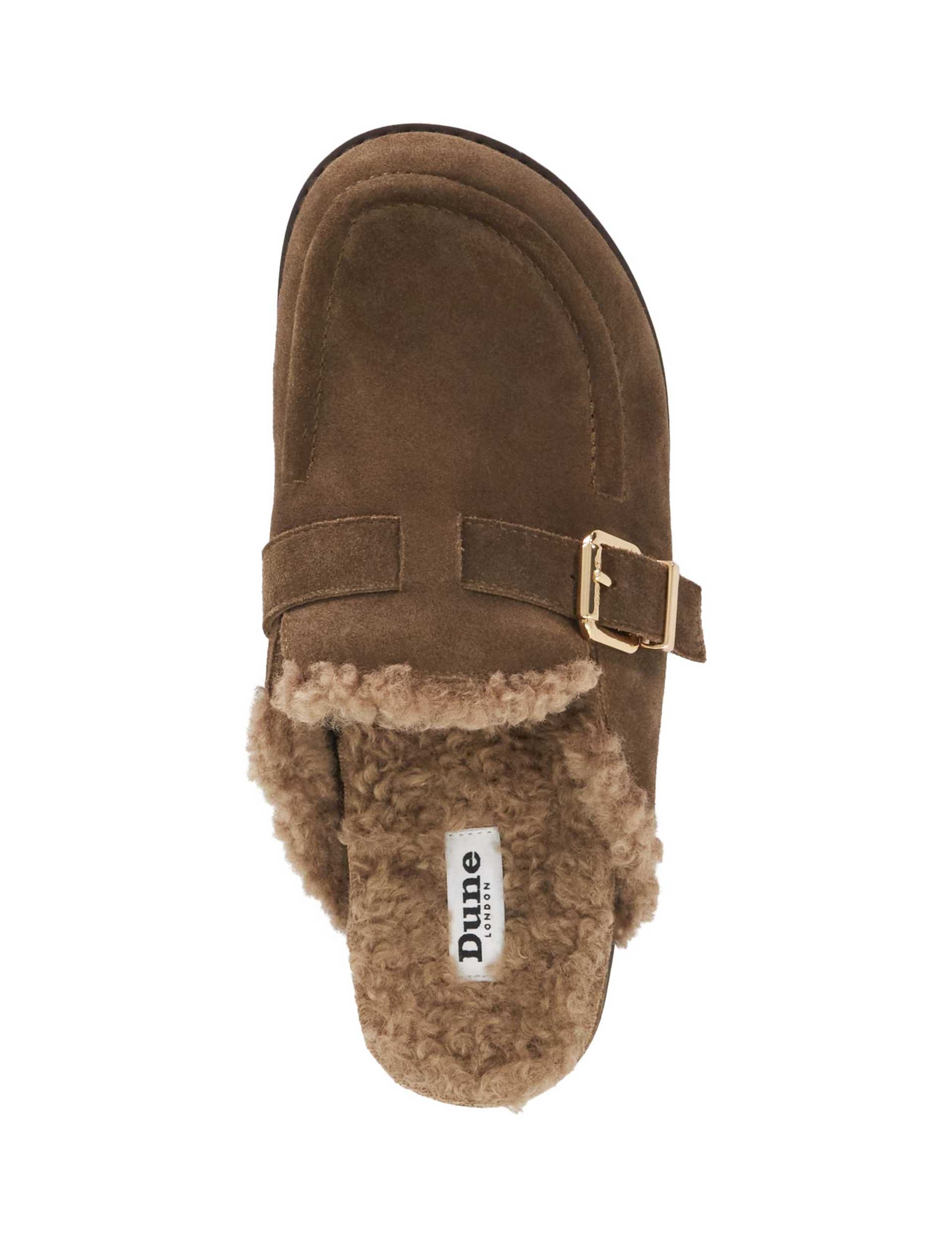 Suede Buckle Mules 2 of 5