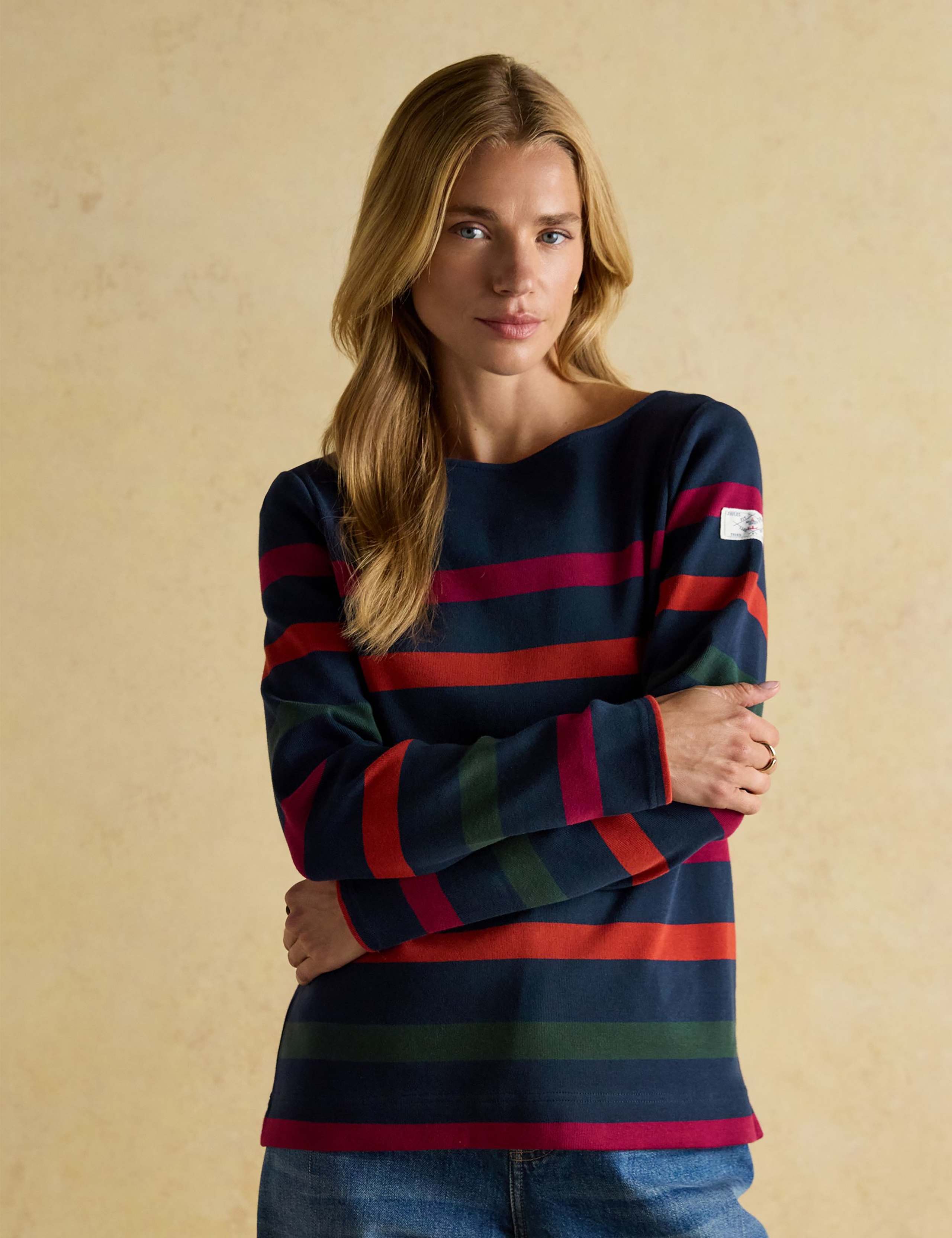 Pure Cotton Striped Harbour Top 1 of 9