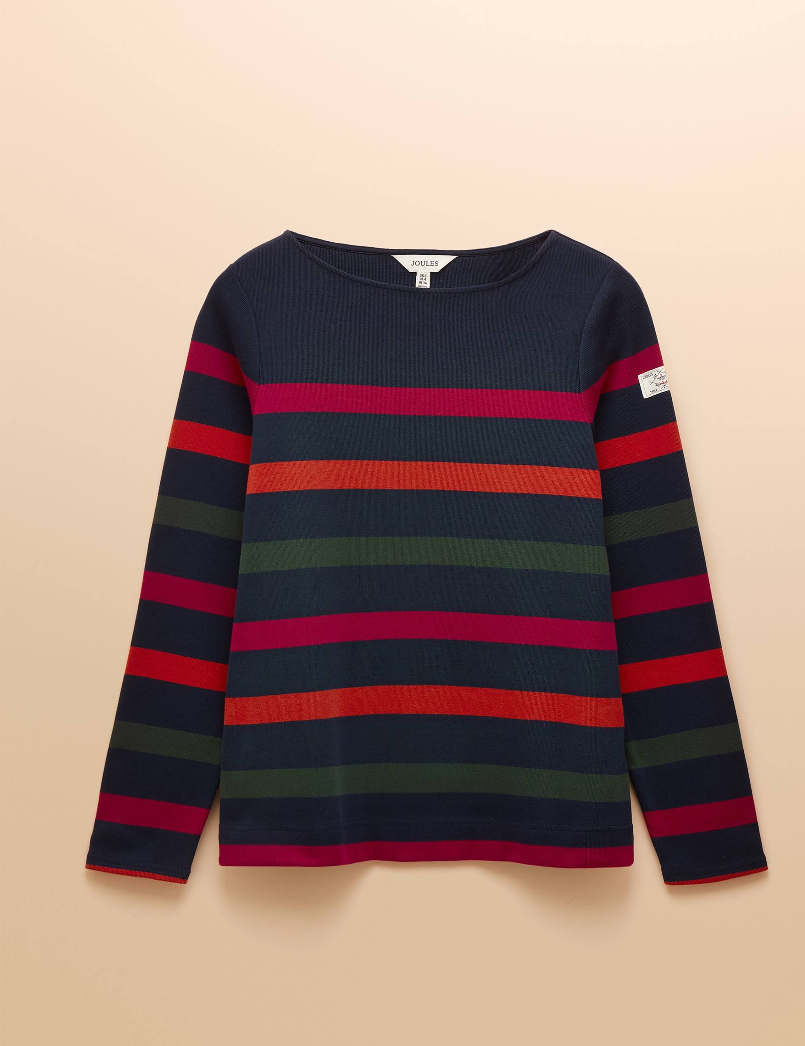 Pure Cotton Striped Harbour Top 2 of 9