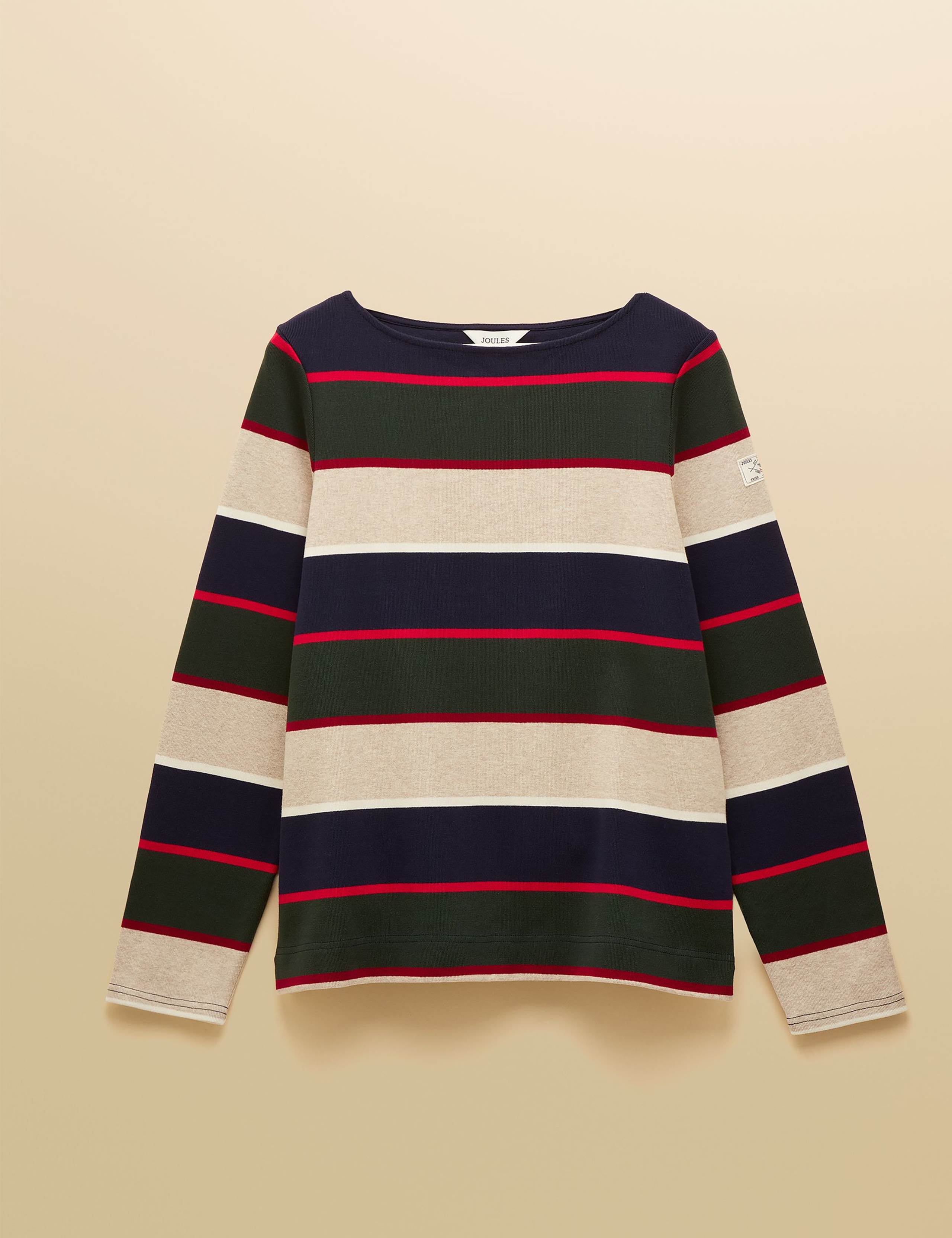 Pure Cotton Striped Harbour Top 2 of 10