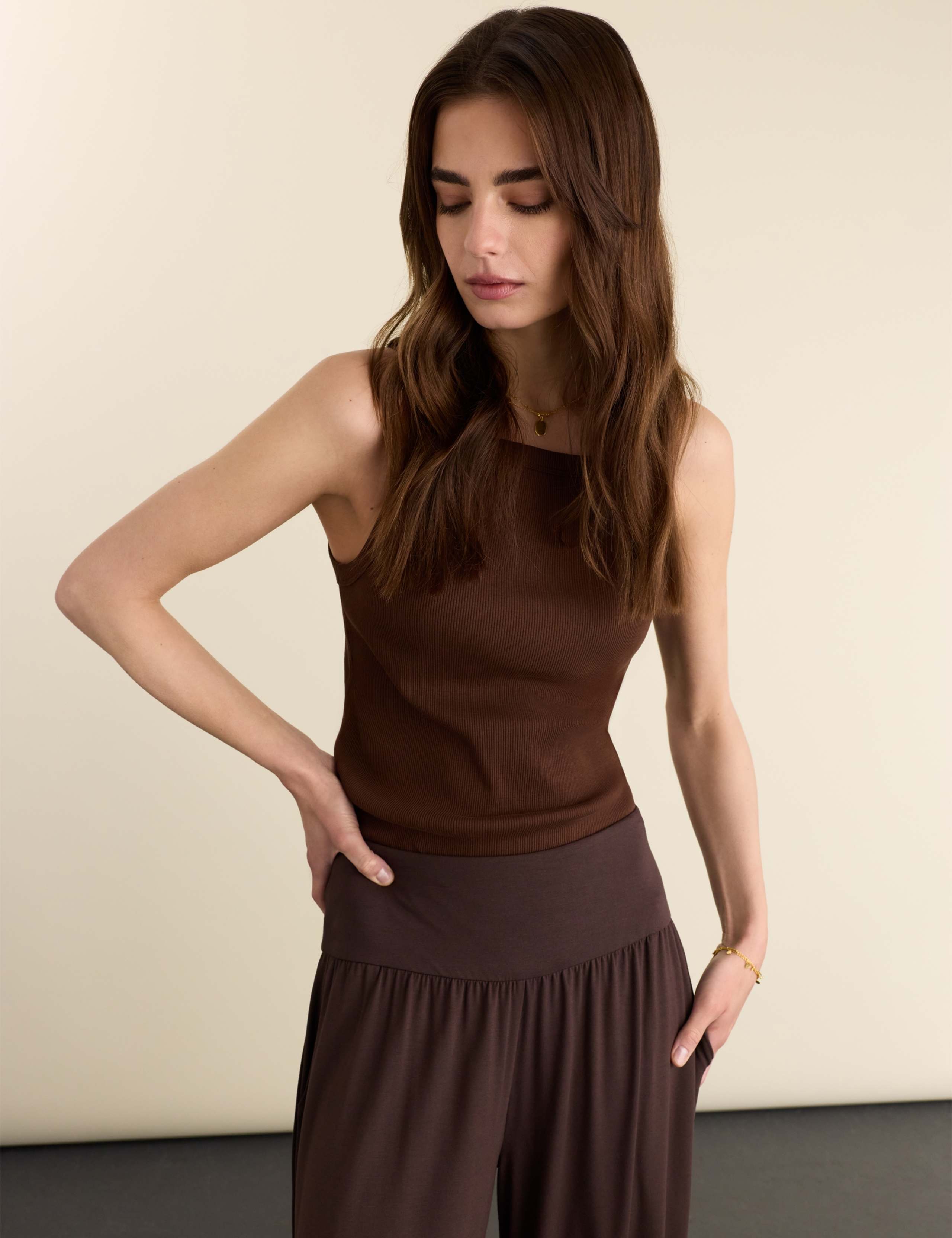 Jersey Wide Leg Balloon Trousers 4 of 5