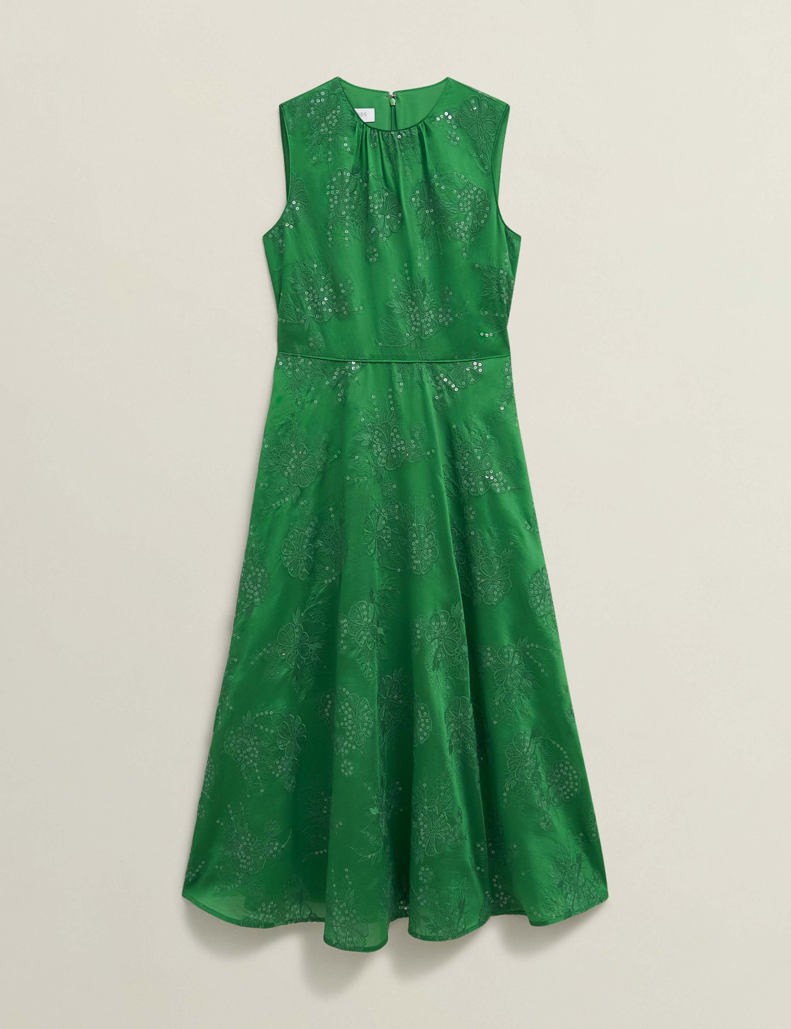 Floral Embroiderd Midi Skater Dress 2 of 7