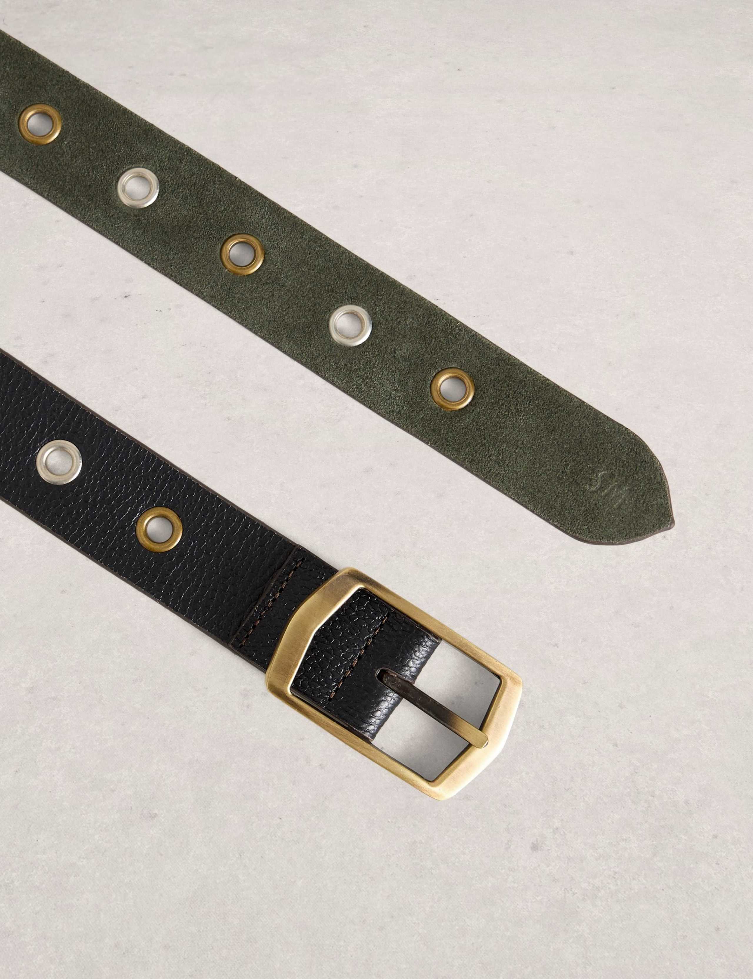 Leather Reversible Jeans Belt 3 of 3