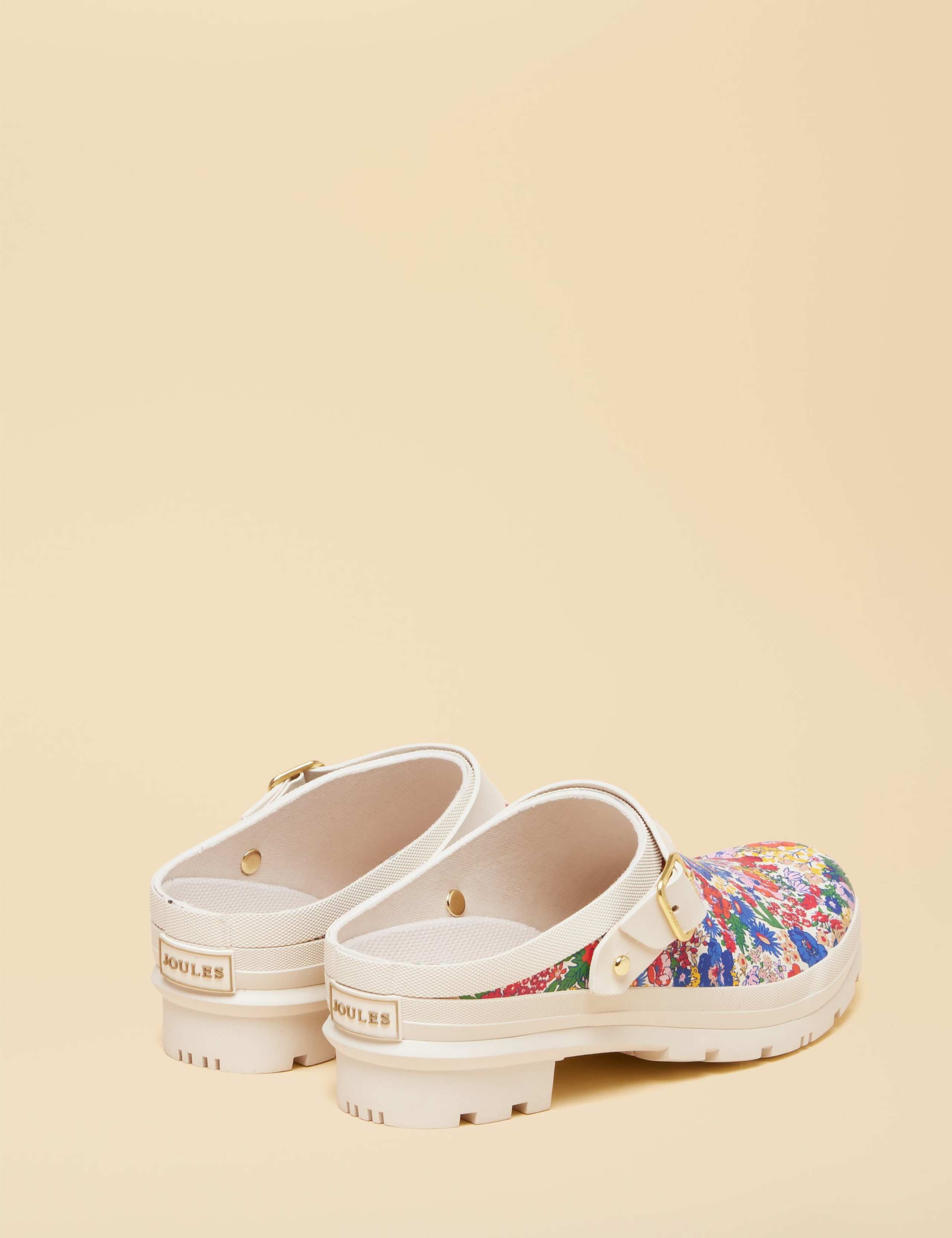 Floral Buckle Block Heel Clogs 3 of 6