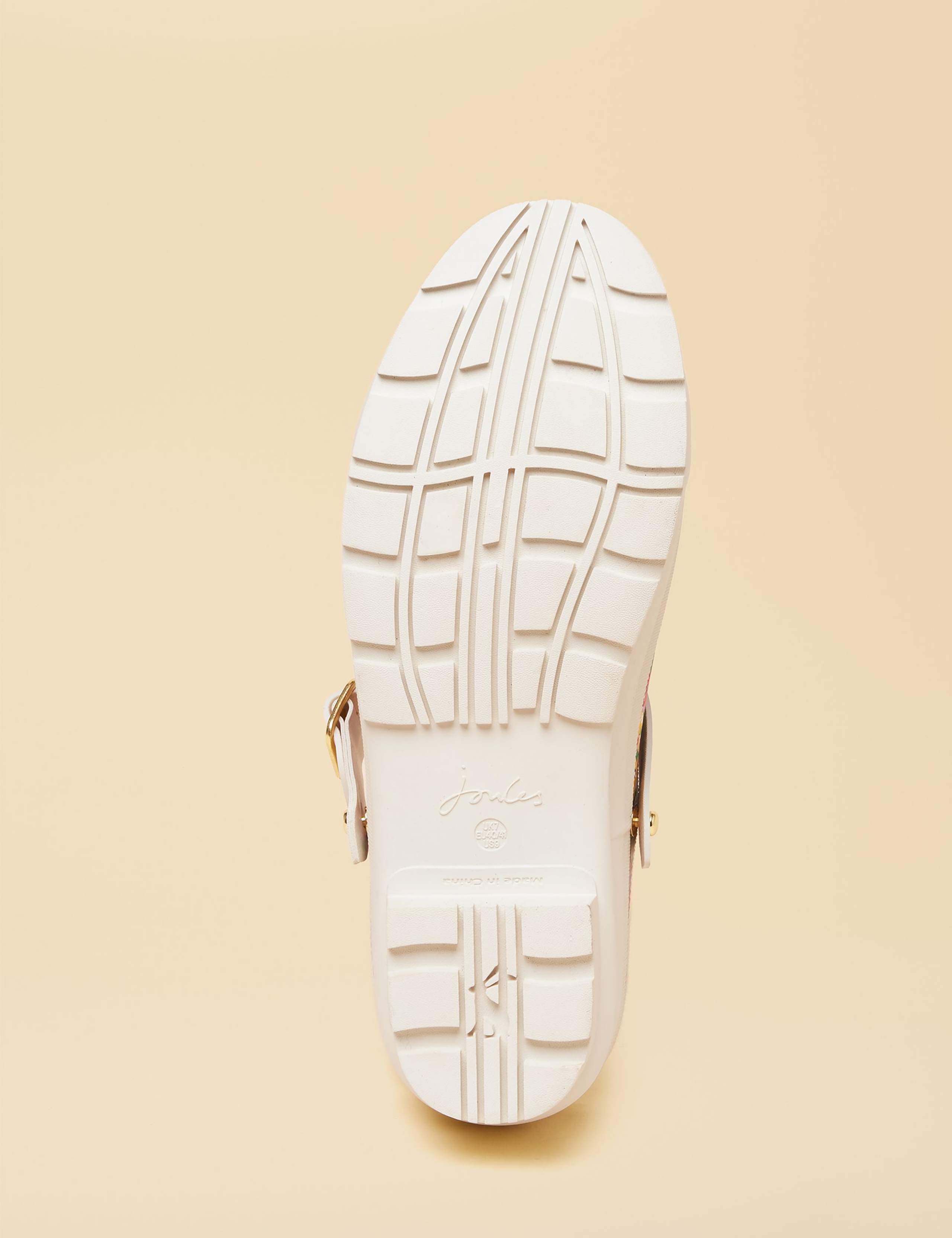 Floral Buckle Block Heel Clogs 4 of 6