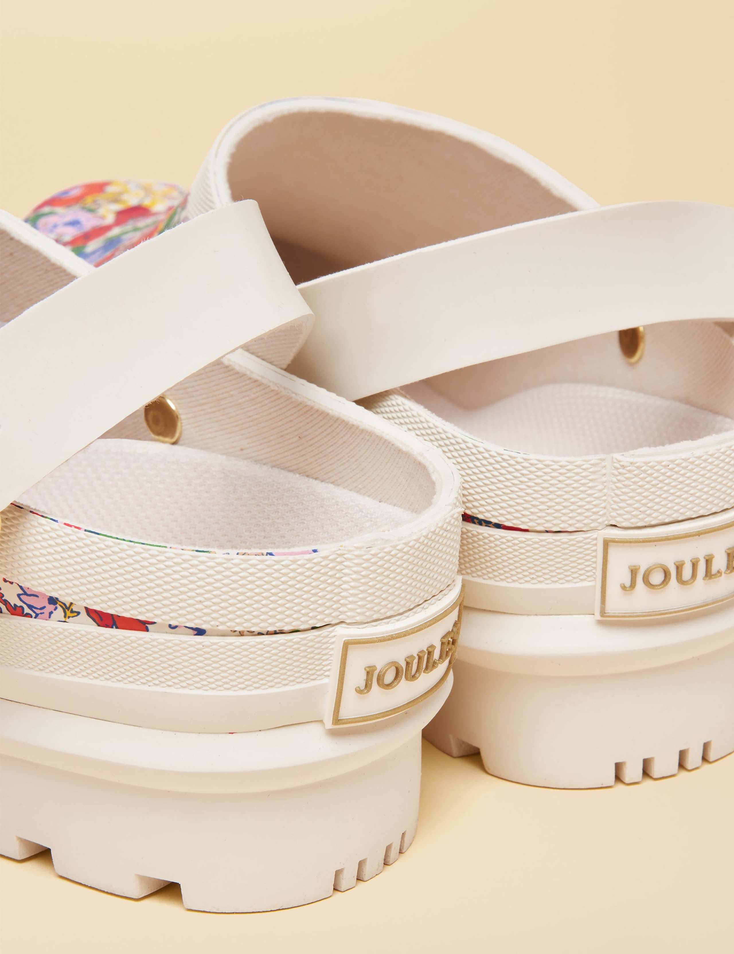 Floral Buckle Block Heel Clogs 6 of 6