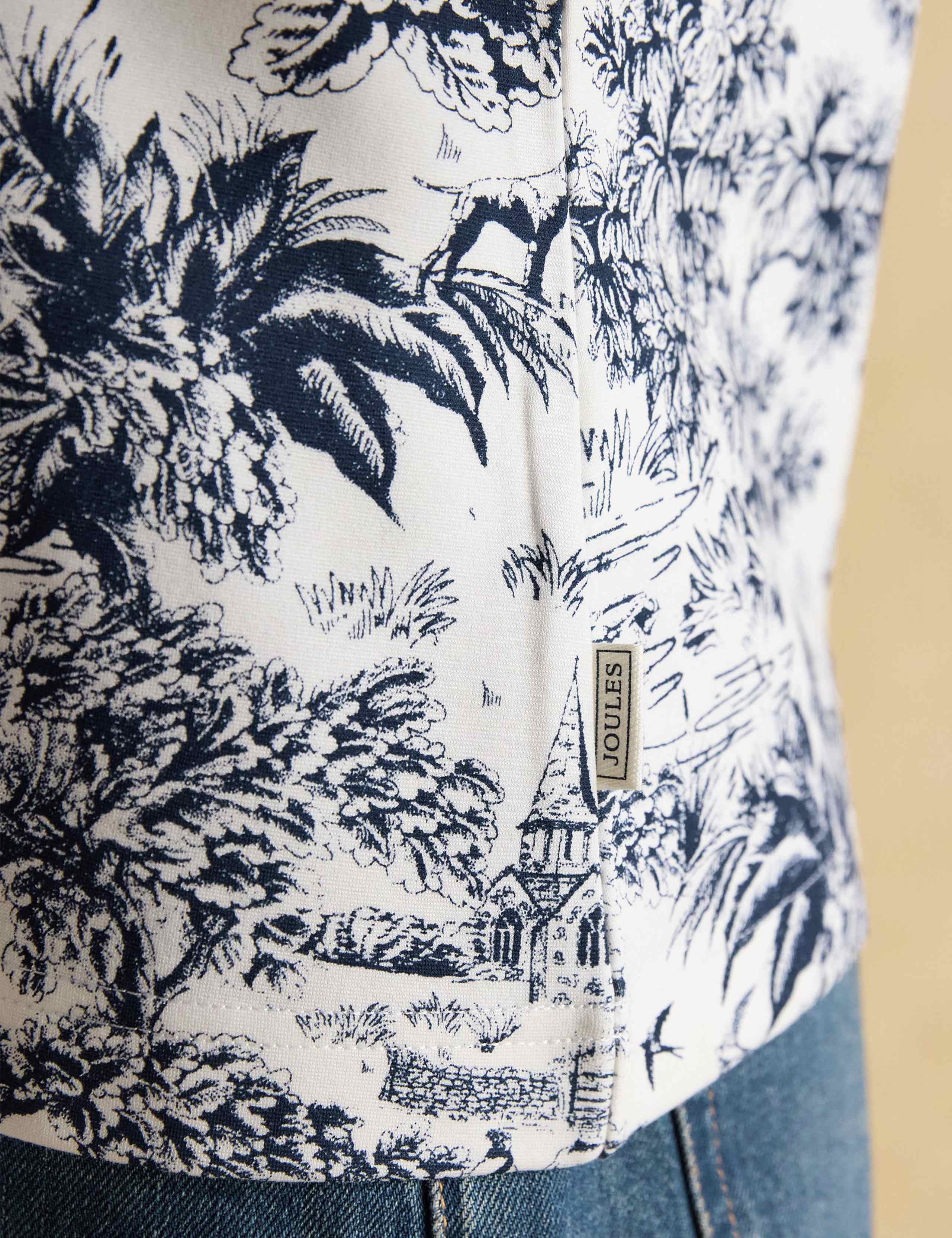 Countryside Print Ruffle V-Neck Top 6 of 8