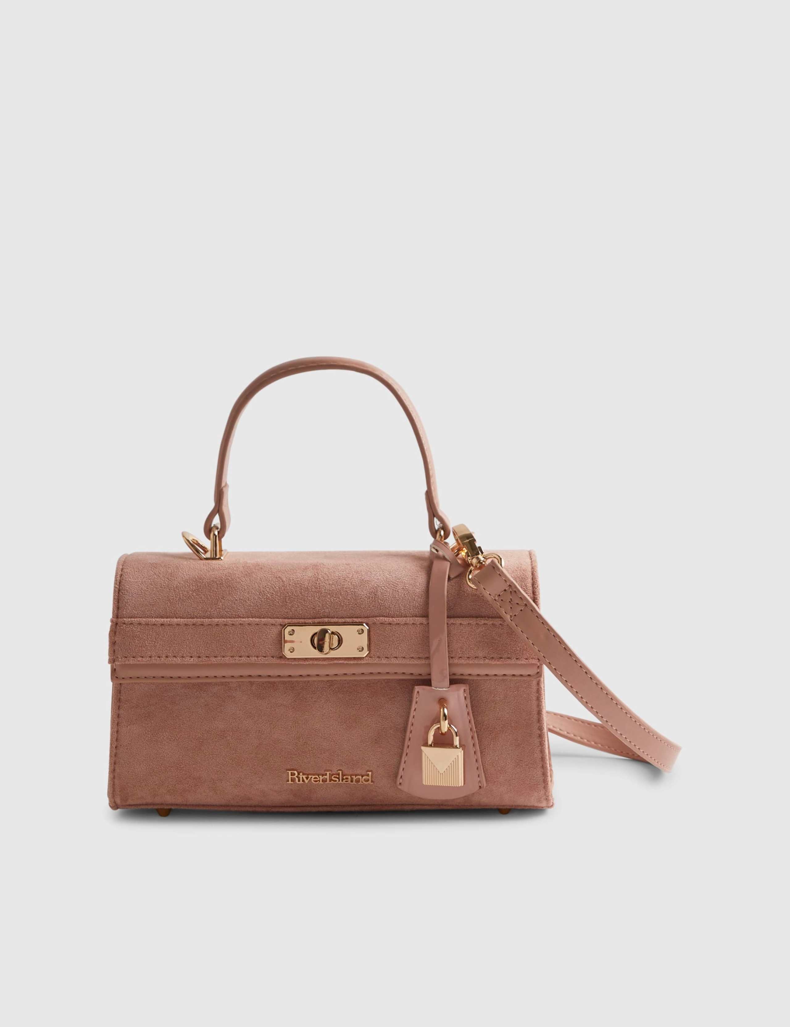 Faux Leather Top Handle Tote 1 of 4