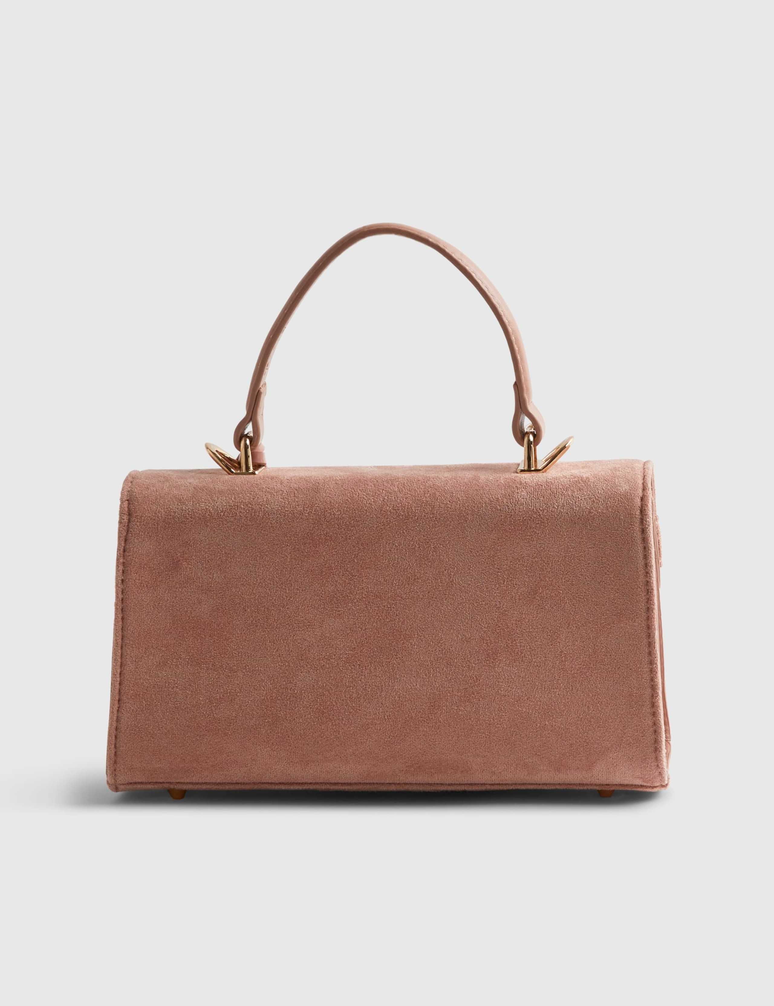 Faux Leather Top Handle Tote 2 of 4