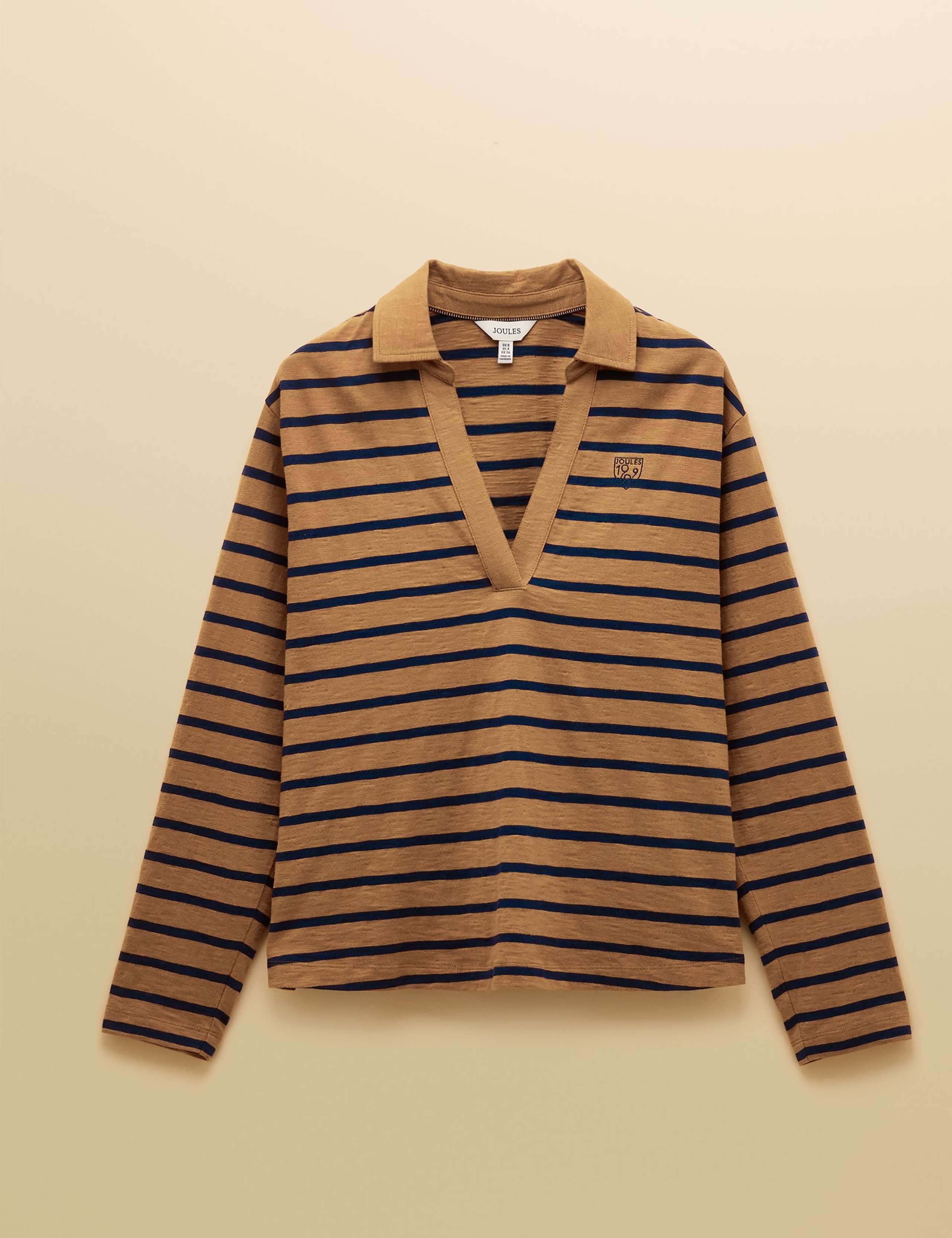 Pure Cotton Striped Collared Top 2 of 8