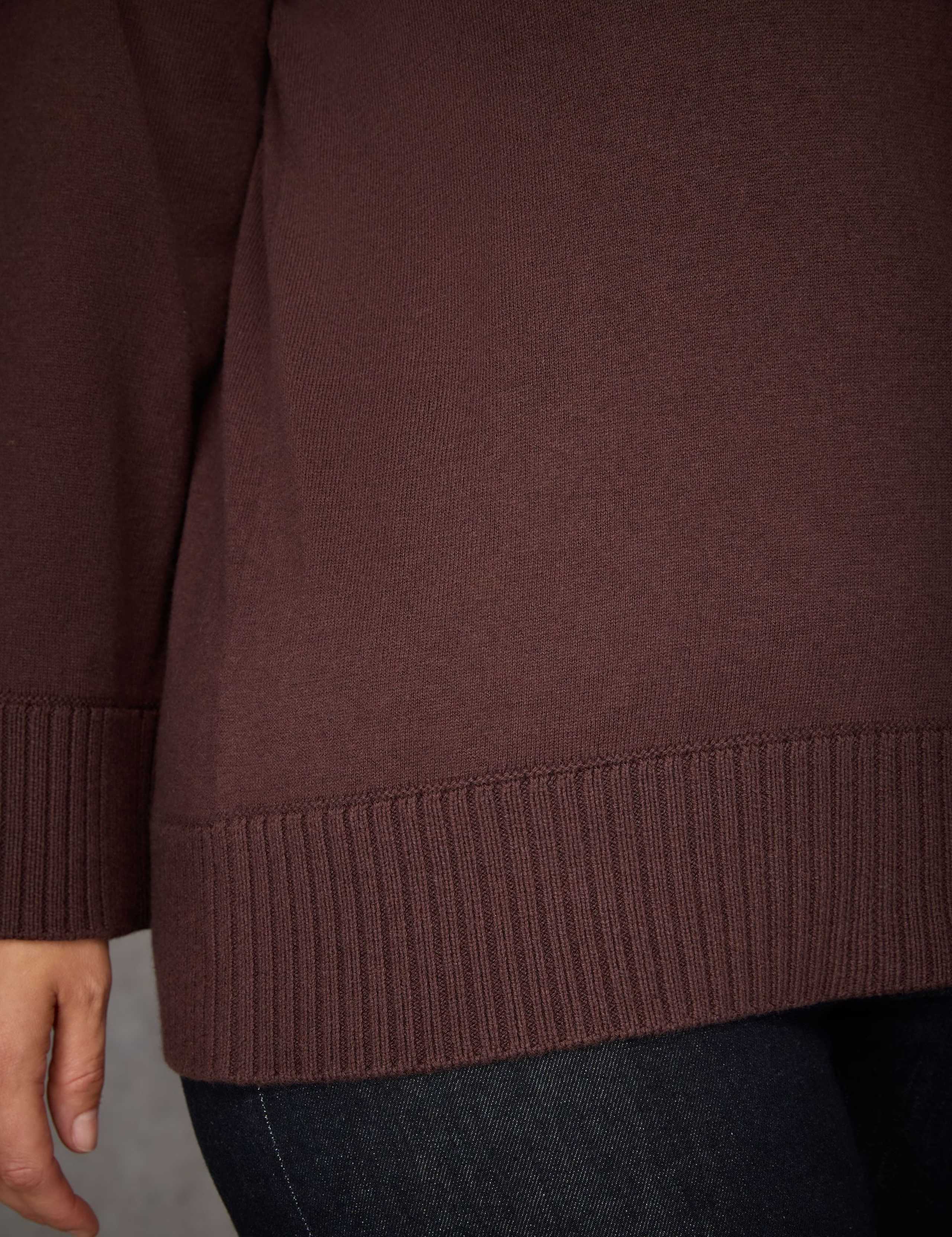 Polo Neck Longline Jumper with Cashmere 5 of 5