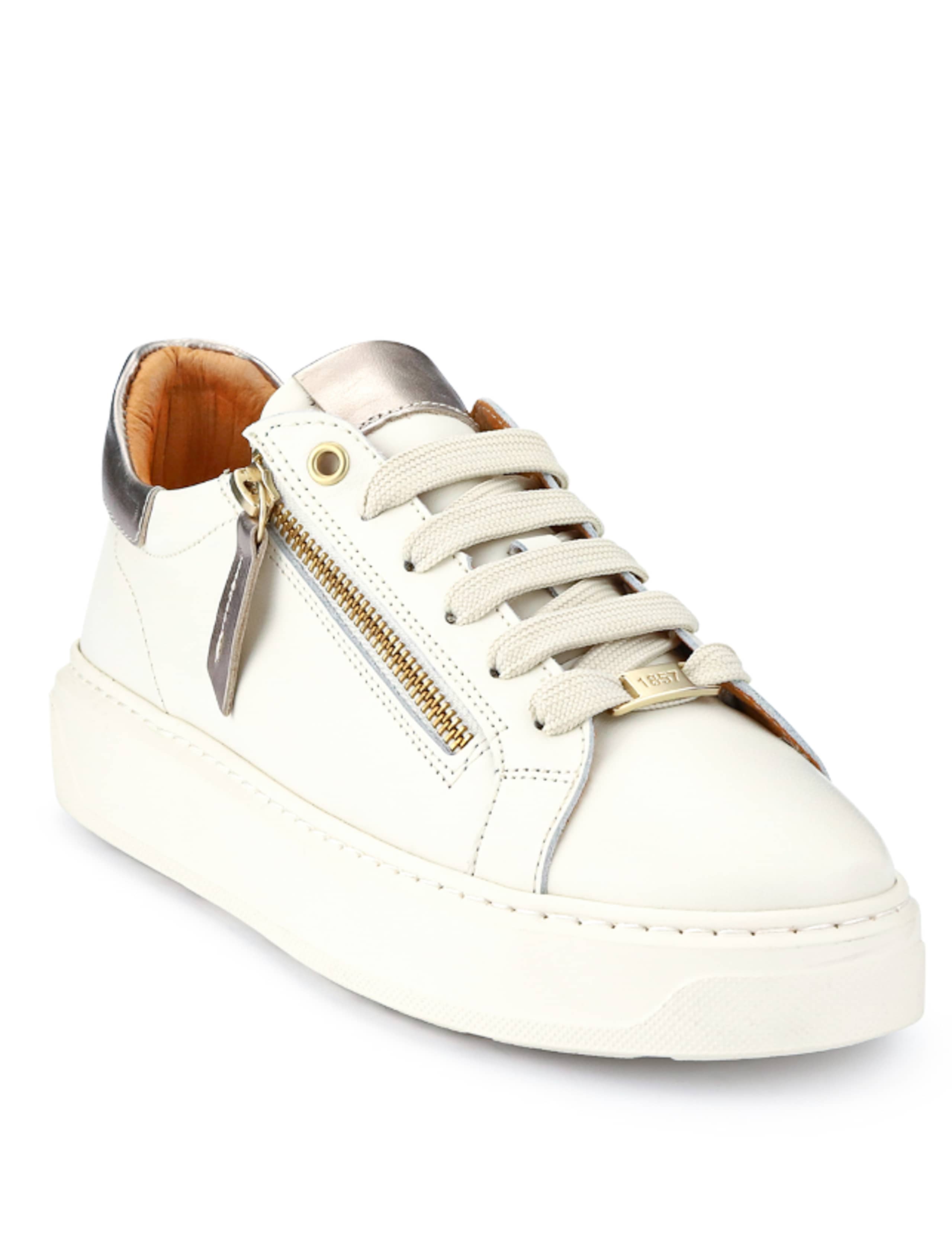 Leather Metallic Zip Chunky Trainers 5 of 7