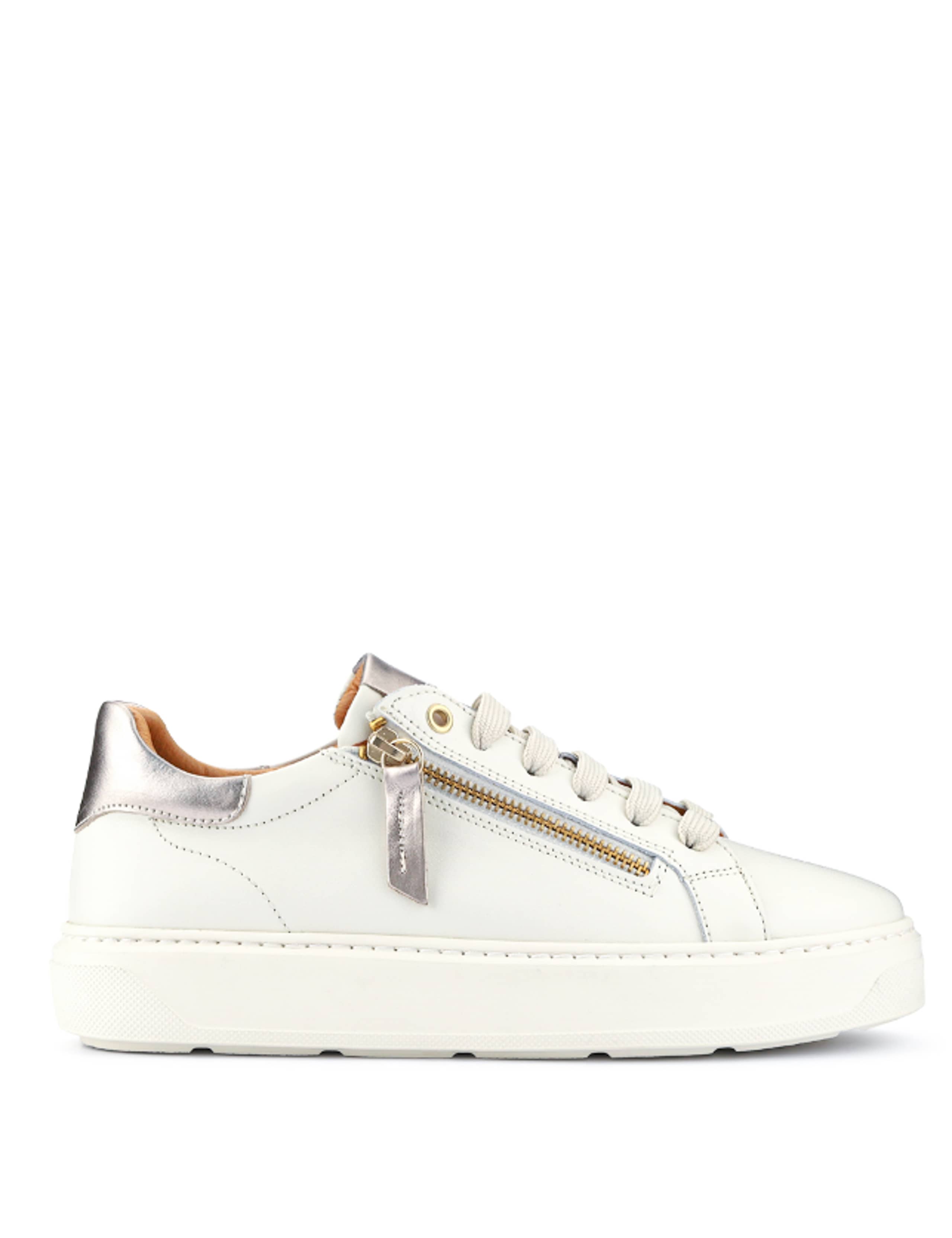 Leather Metallic Zip Chunky Trainers 2 of 7