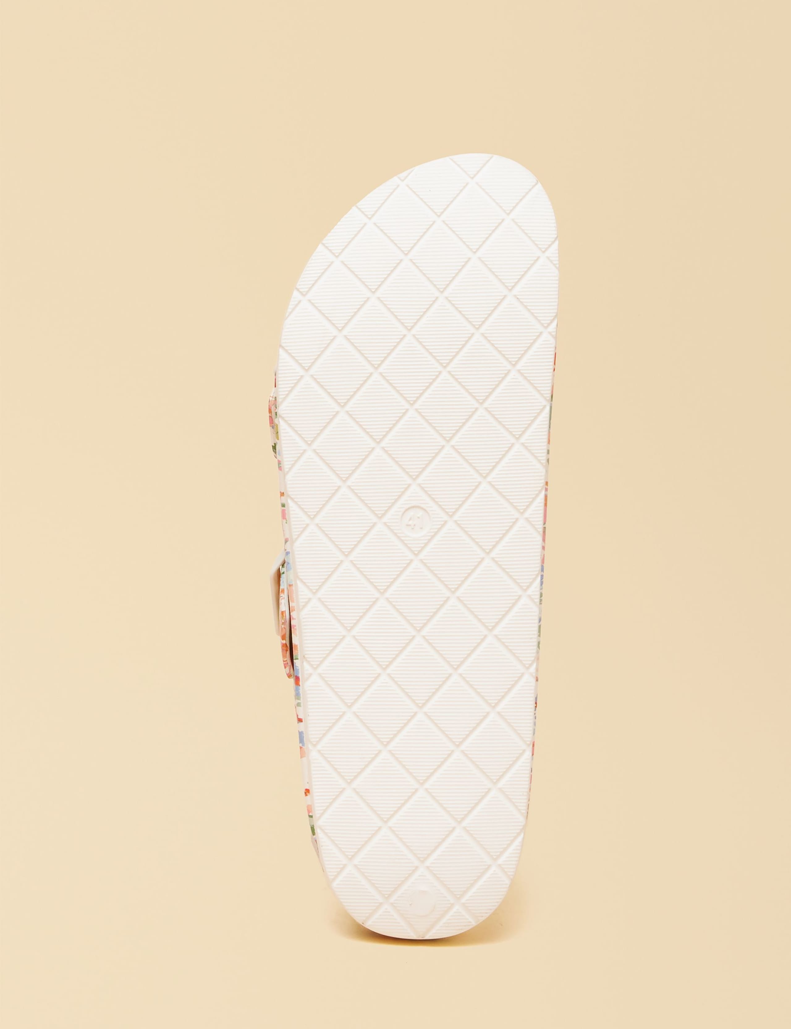 Floral Double Strap Buckle Sliders 4 of 6