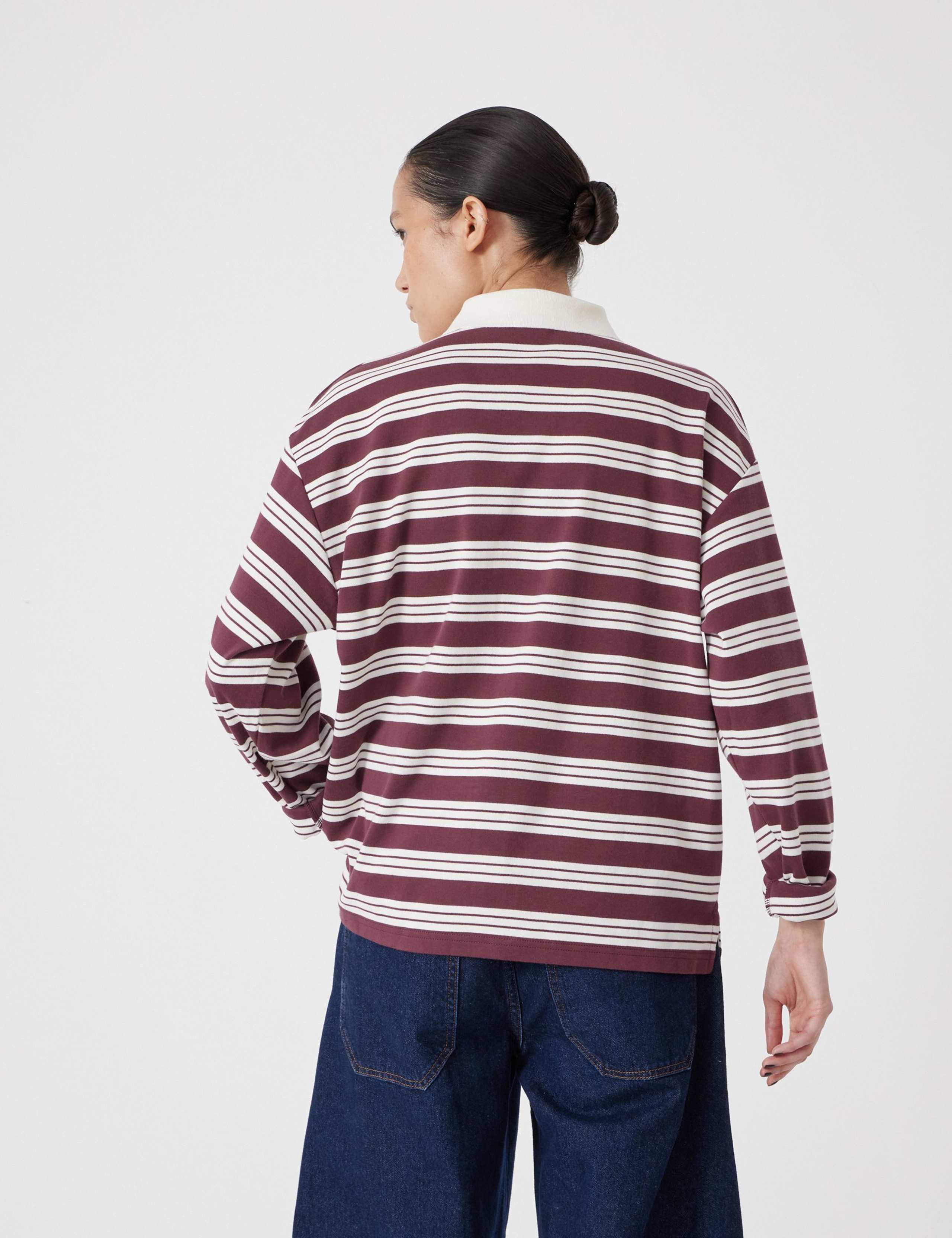 Pure Cotton Striped Polo Top 6 of 7