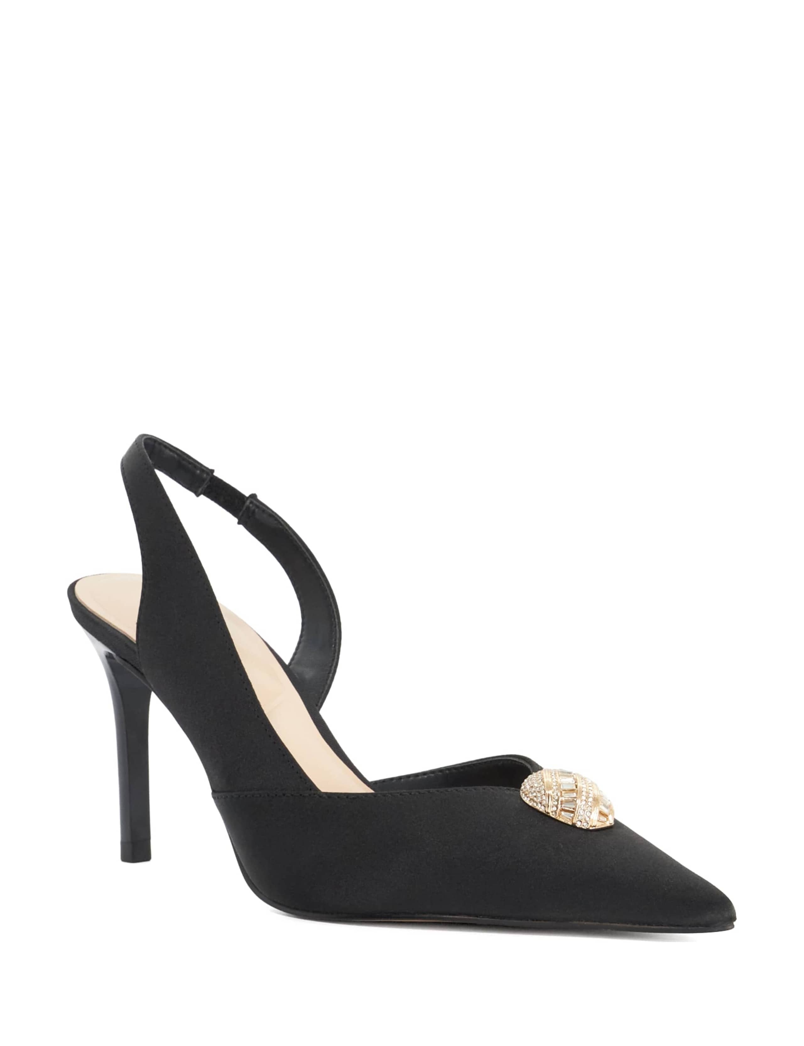 Diamante Stiletto Heel Slingback Shoes 3 of 5