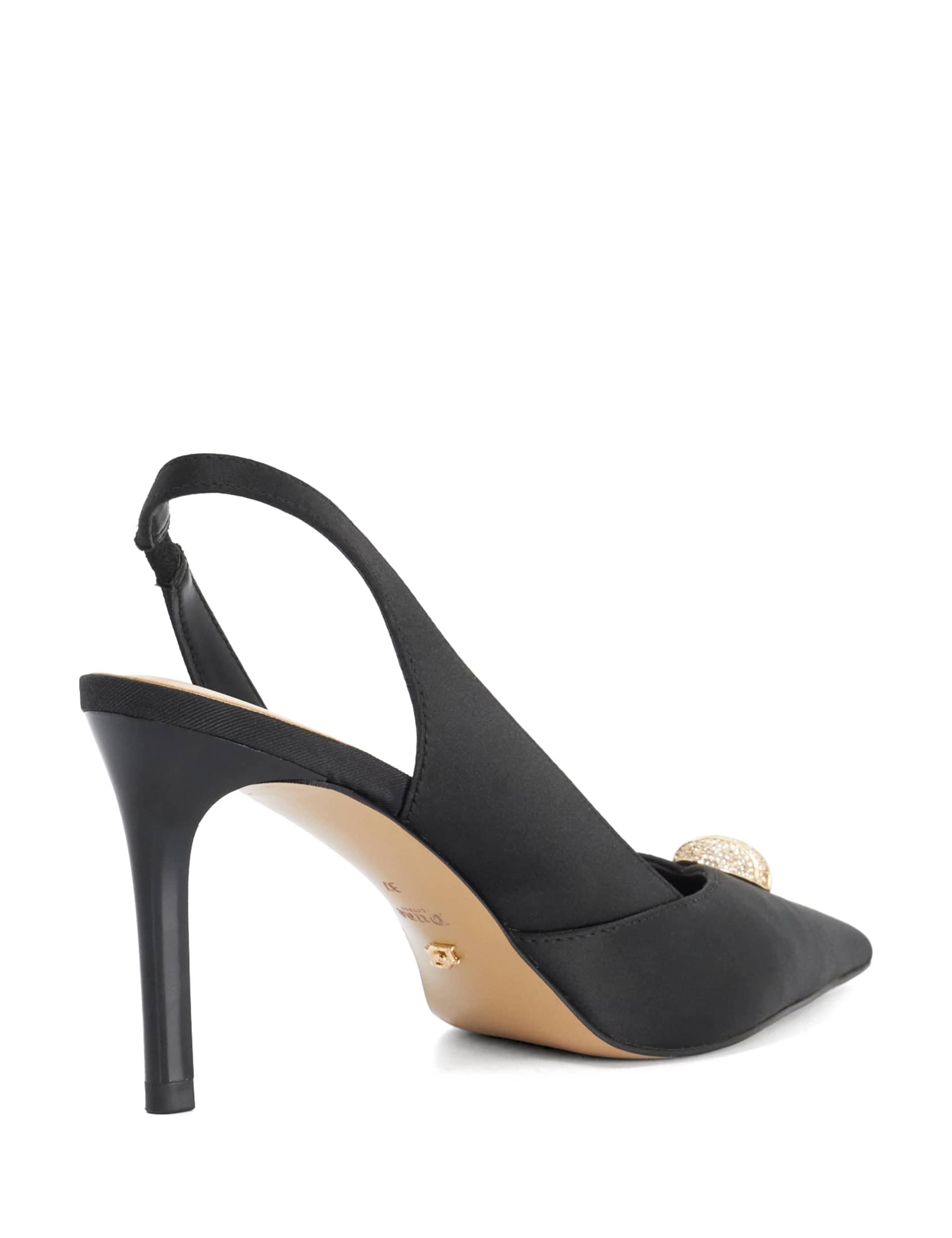 Diamante Stiletto Heel Slingback Shoes 4 of 5