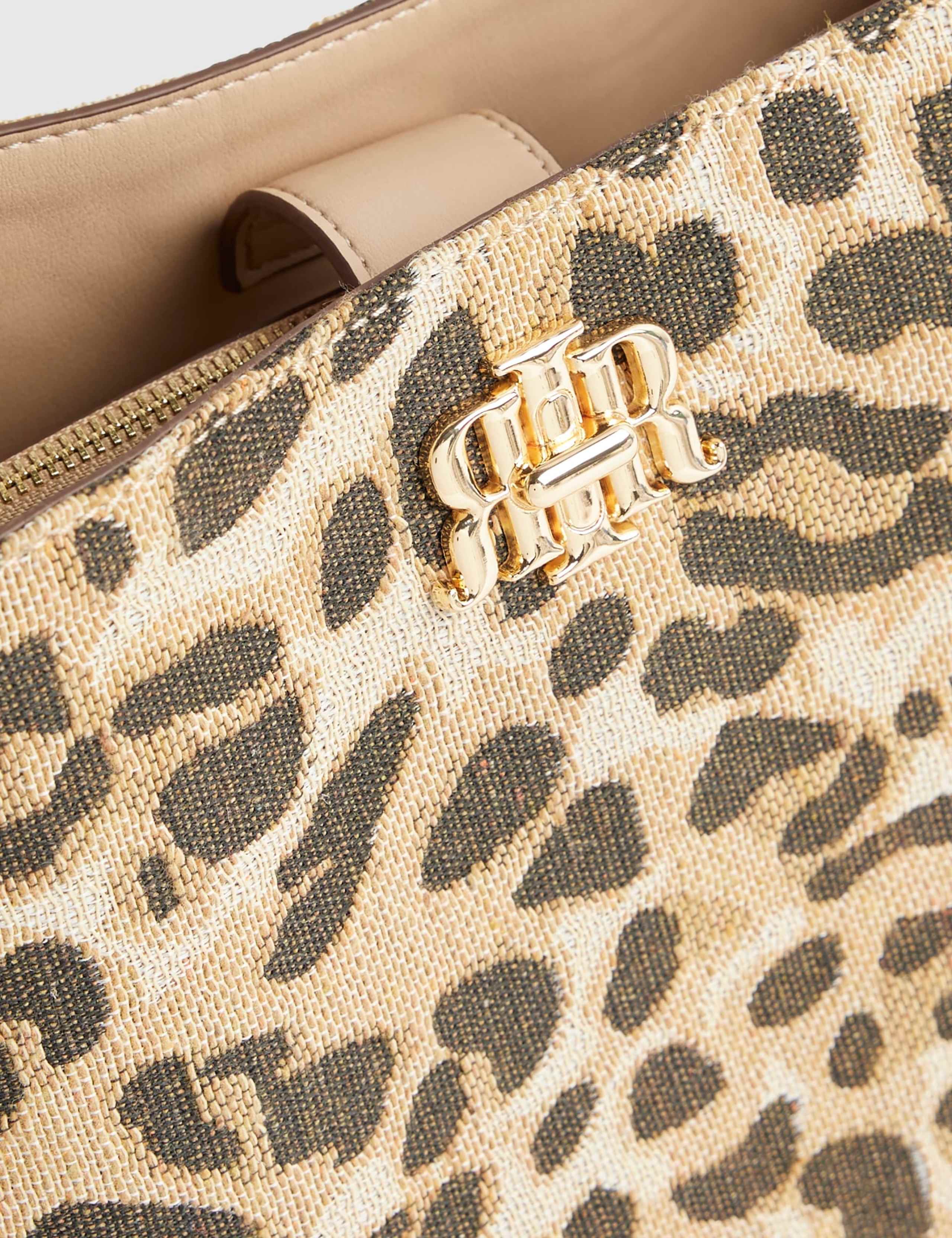 Animal Print Top Handle Bucket Bag 2 of 5