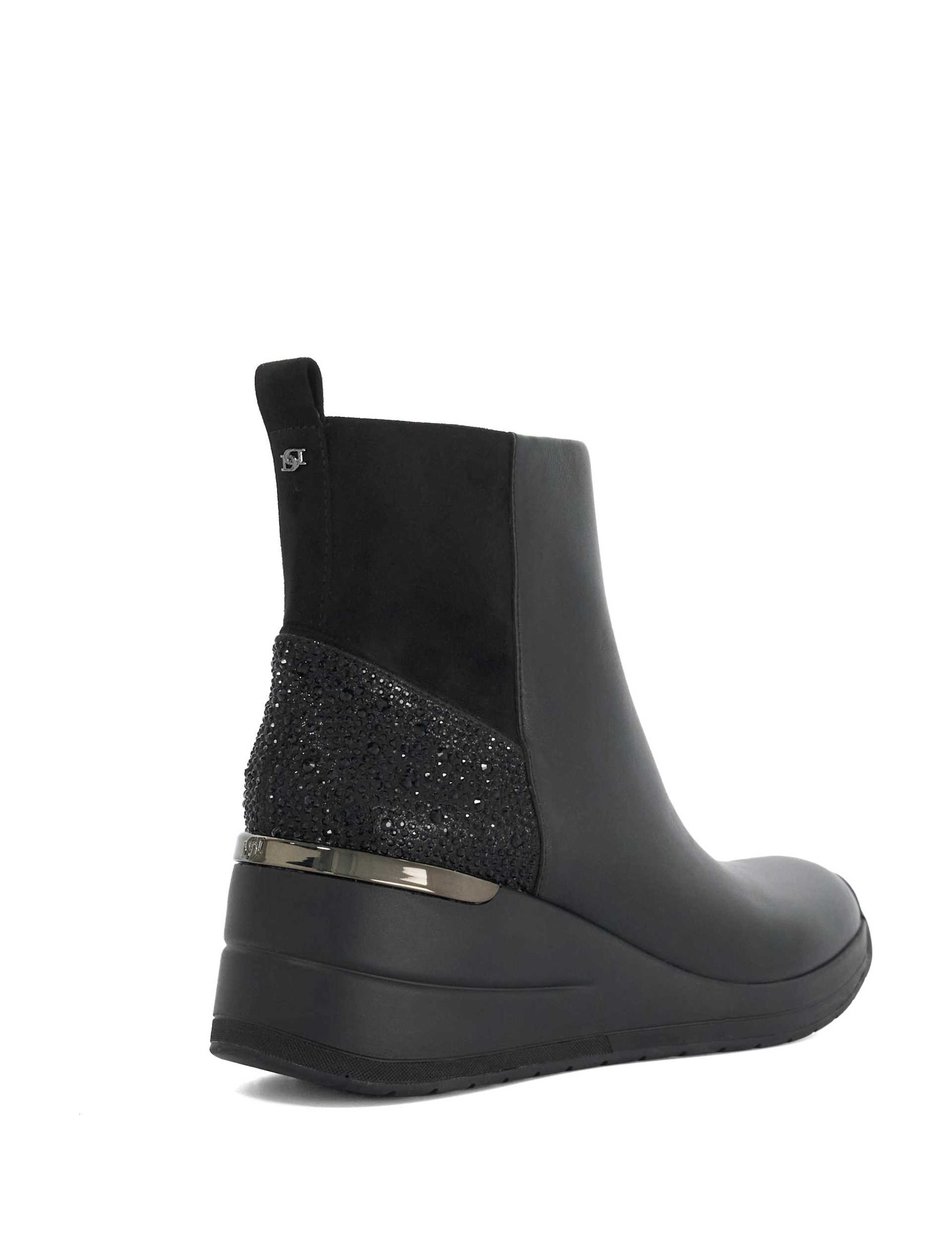 Leather Wedge Ankle Boots 5 of 5