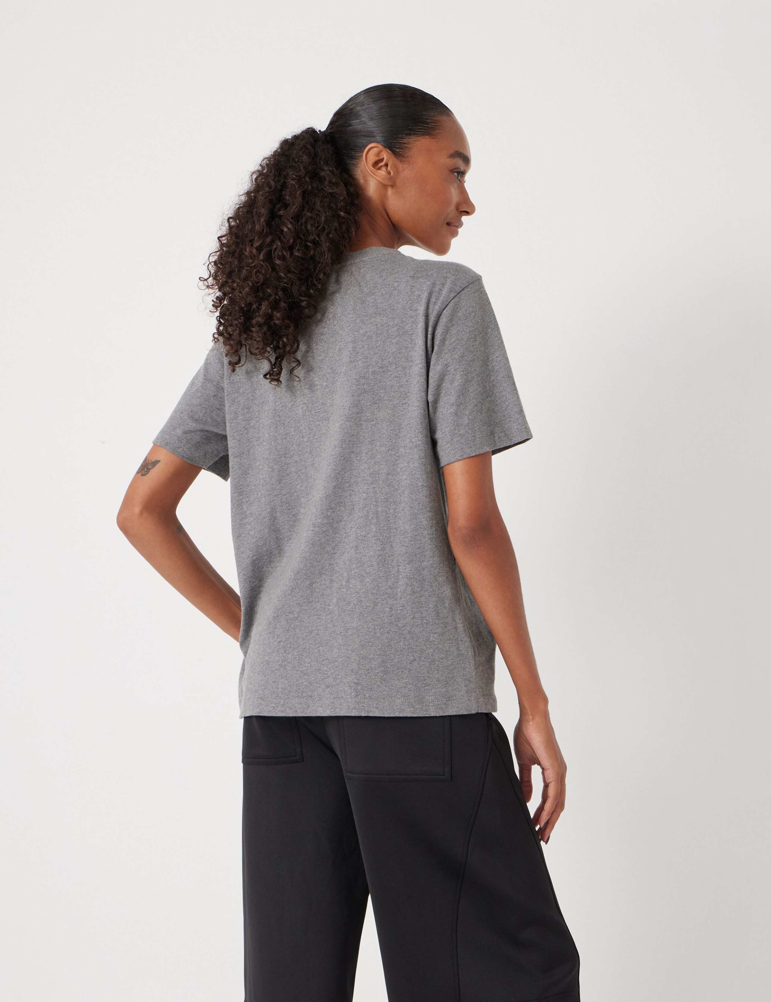 Pure Cotton Metallic Star Graphic T-Shirt 4 of 5