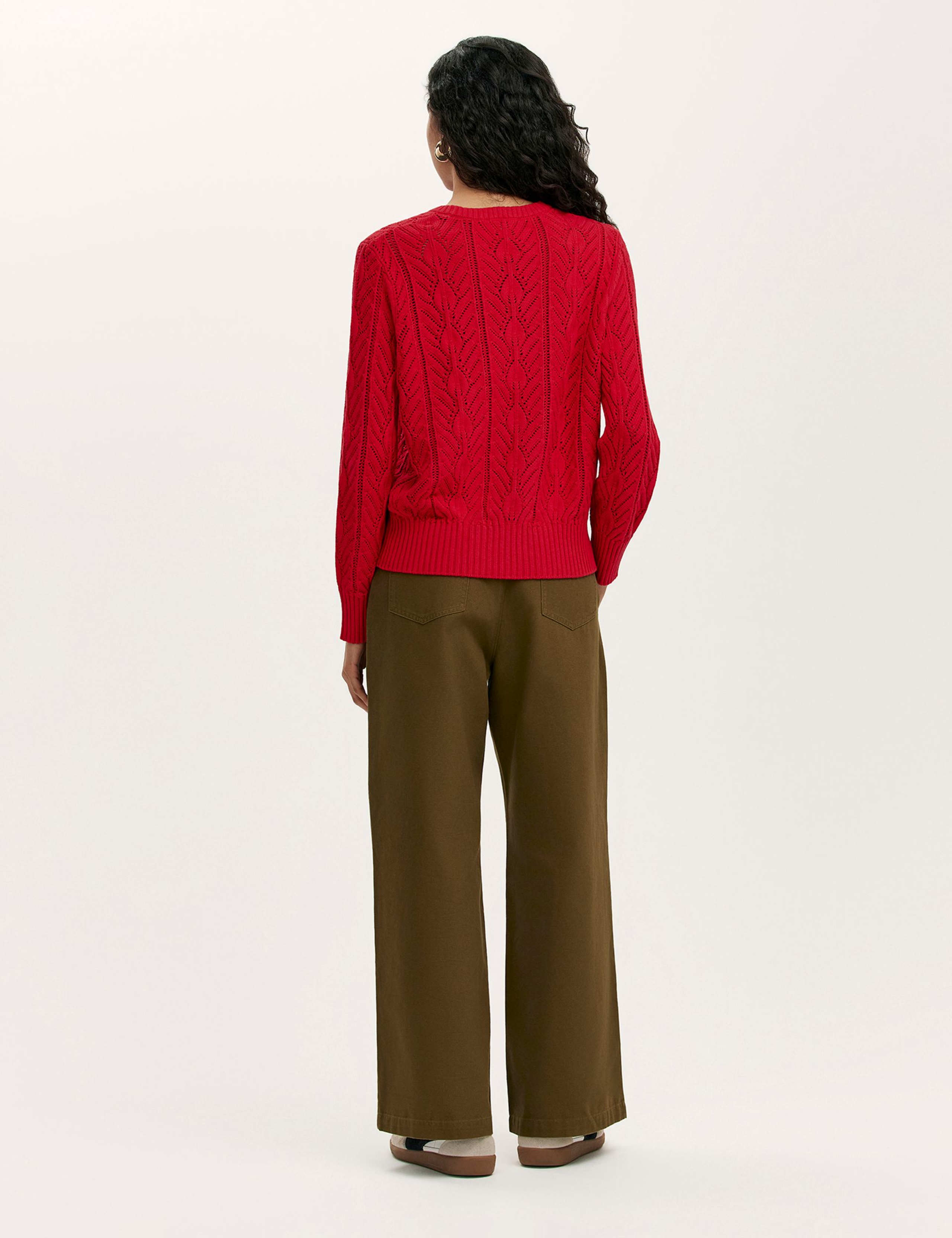 Pure Cotton Textured Jumper 3 of 4