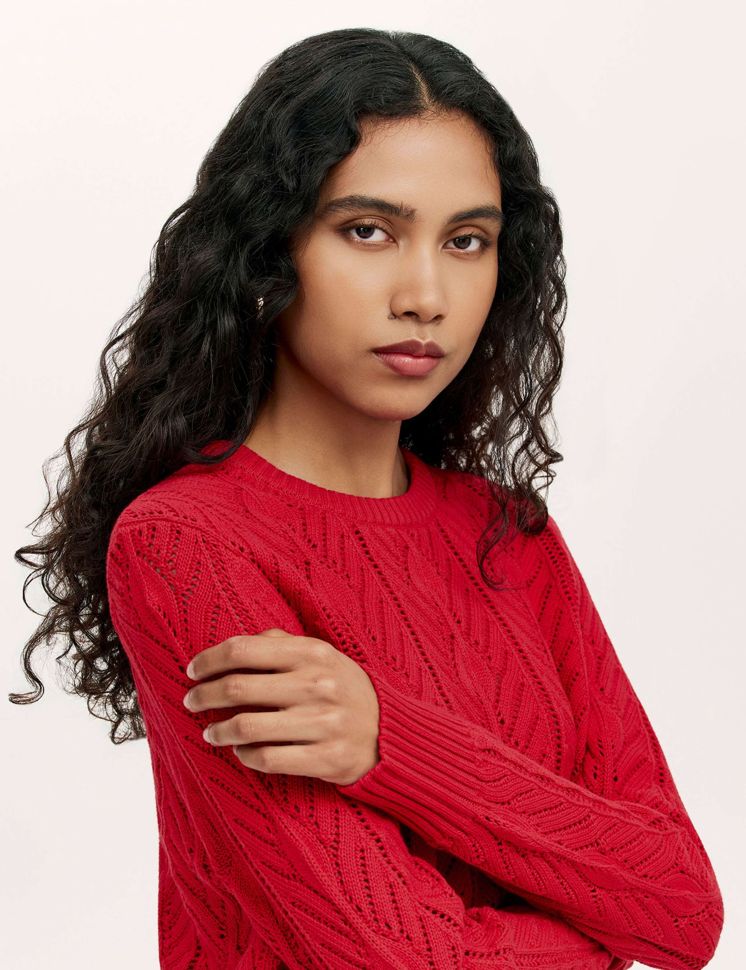 Pure Cotton Textured Jumper 4 of 4