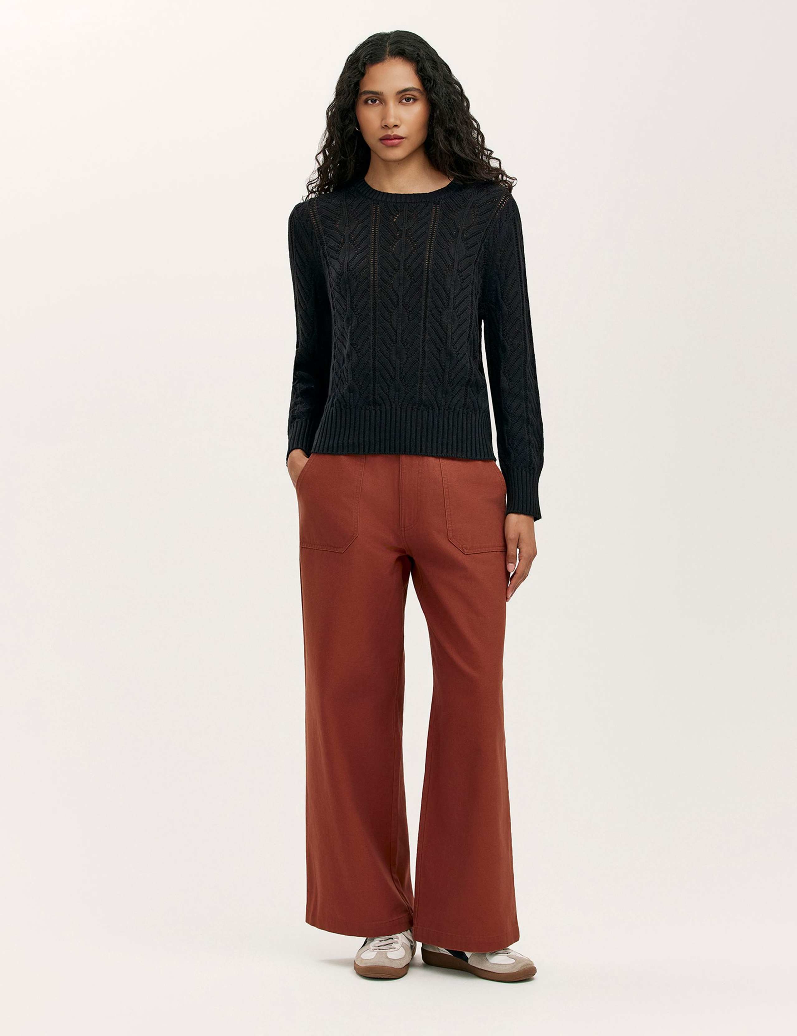 Pure Cotton Textured Jumper 2 of 4