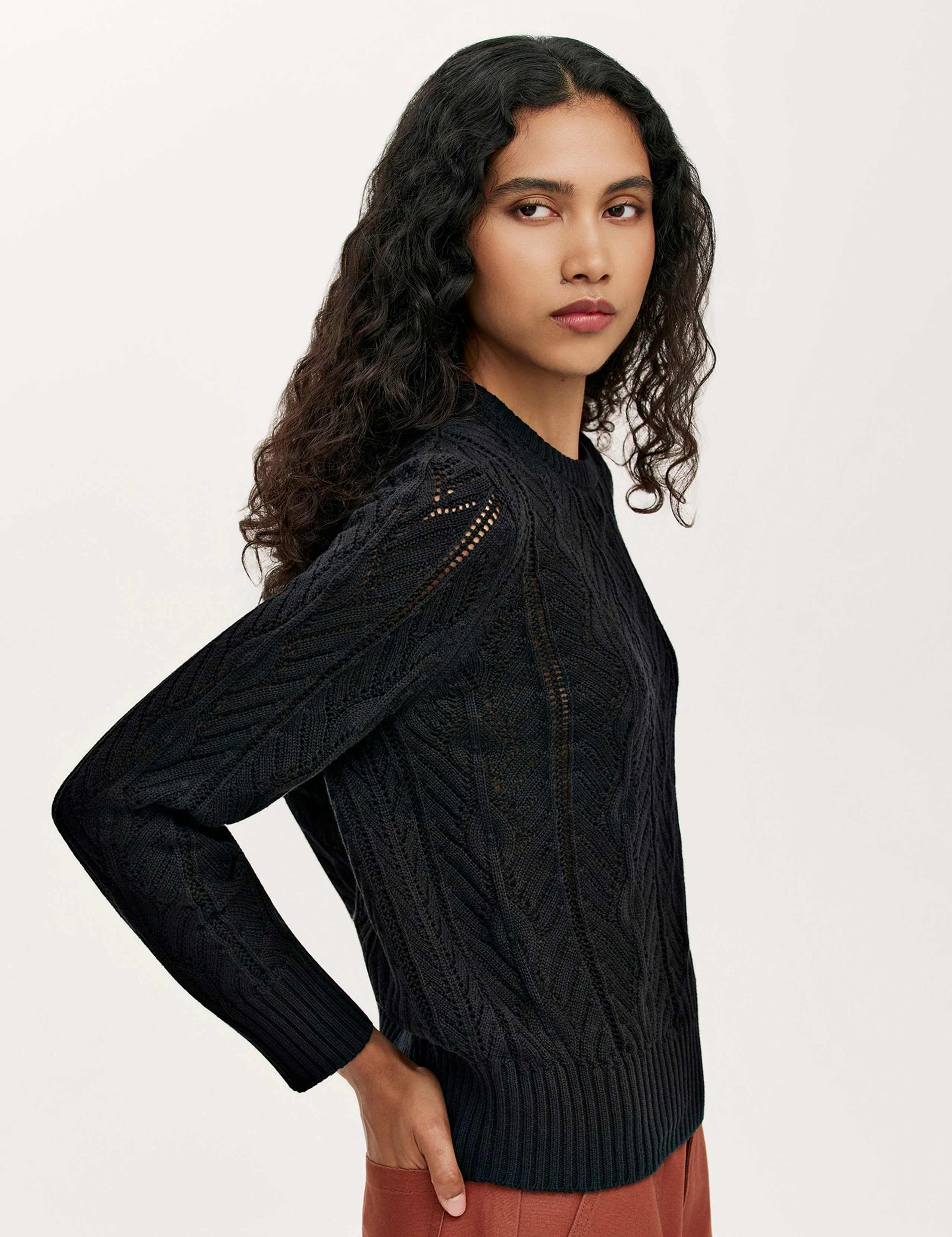 Pure Cotton Textured Jumper 4 of 4